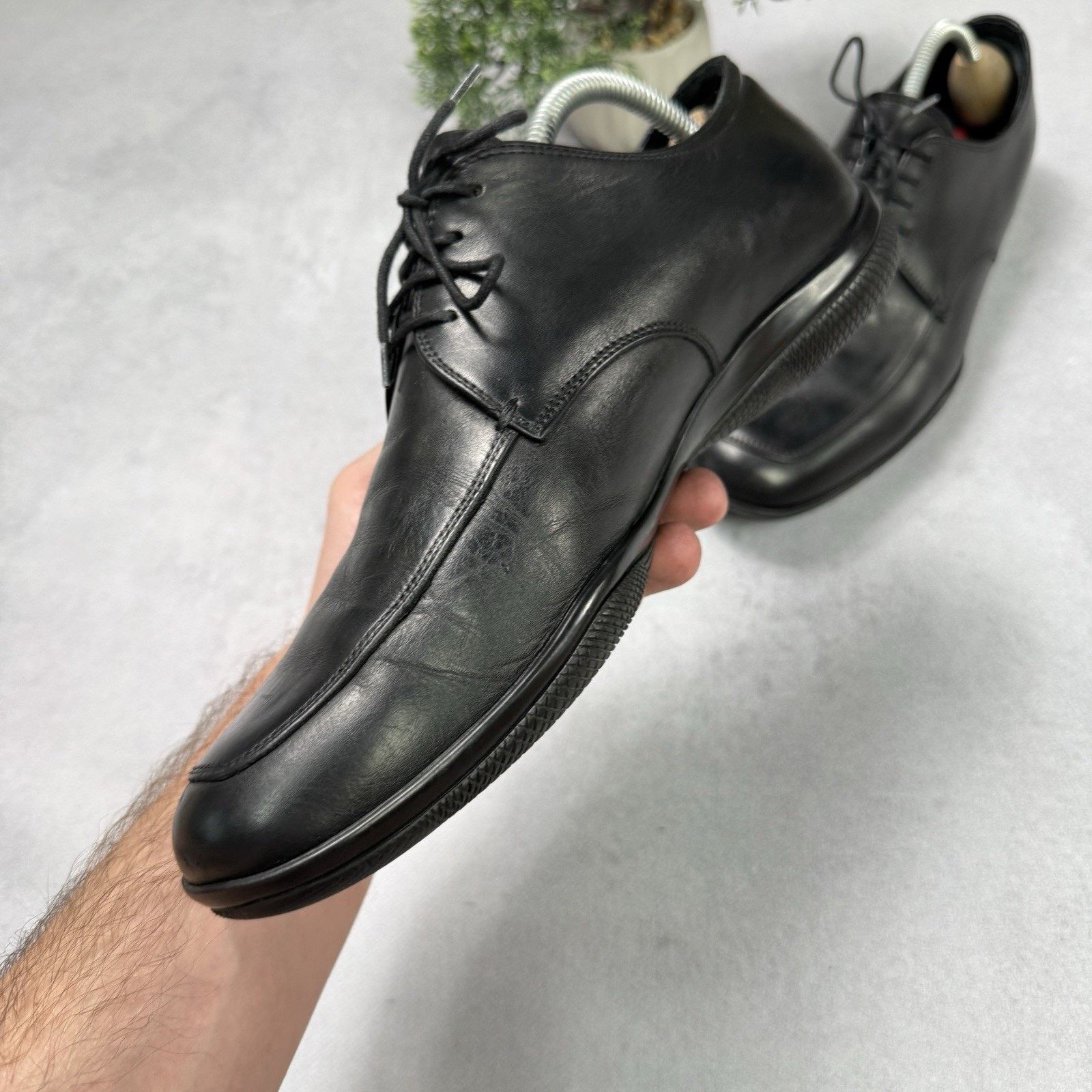 Prada Prada 1217 Black Leather Men's Shoes Casual Size 8 US 9 Size US 9 / EU 42 - 9 Thumbnail