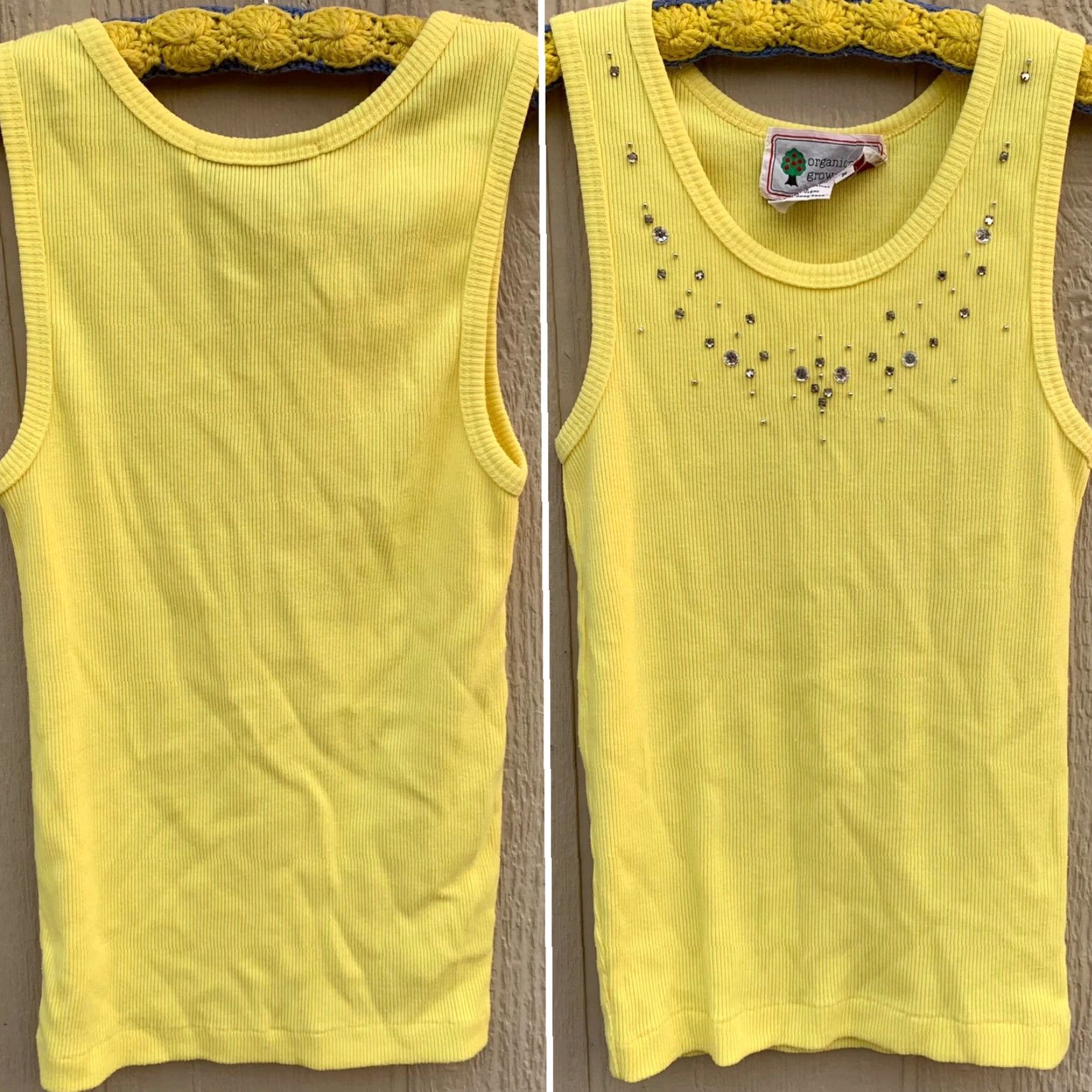 Vintage VINTAGE Organically Grown tank top Ribbed polyeser? Wait Size S / US 4 / IT 40 - 2 Thumbnail