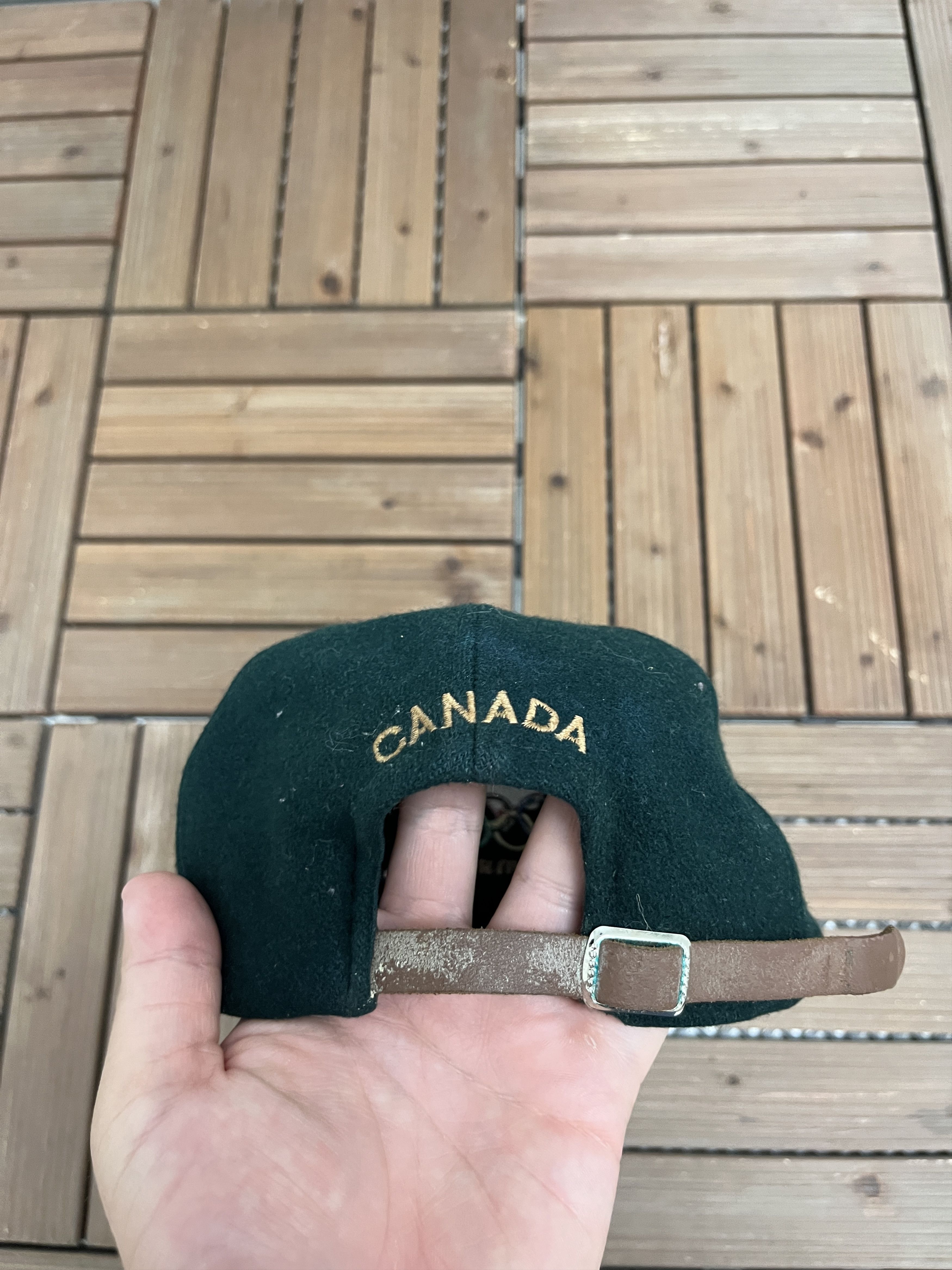 Vintage Team Canada Lillehammer '94 Olympics Vintage Green Hat Cap Size ONE SIZE - 5 Thumbnail