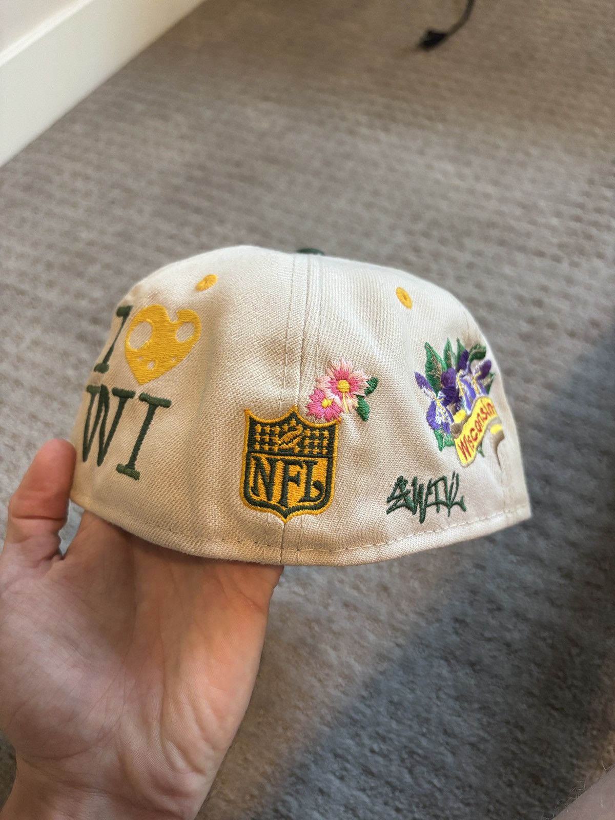 New Era Lord Fubu Greenbay Packers Fitted Size ONE SIZE - 3 Thumbnail