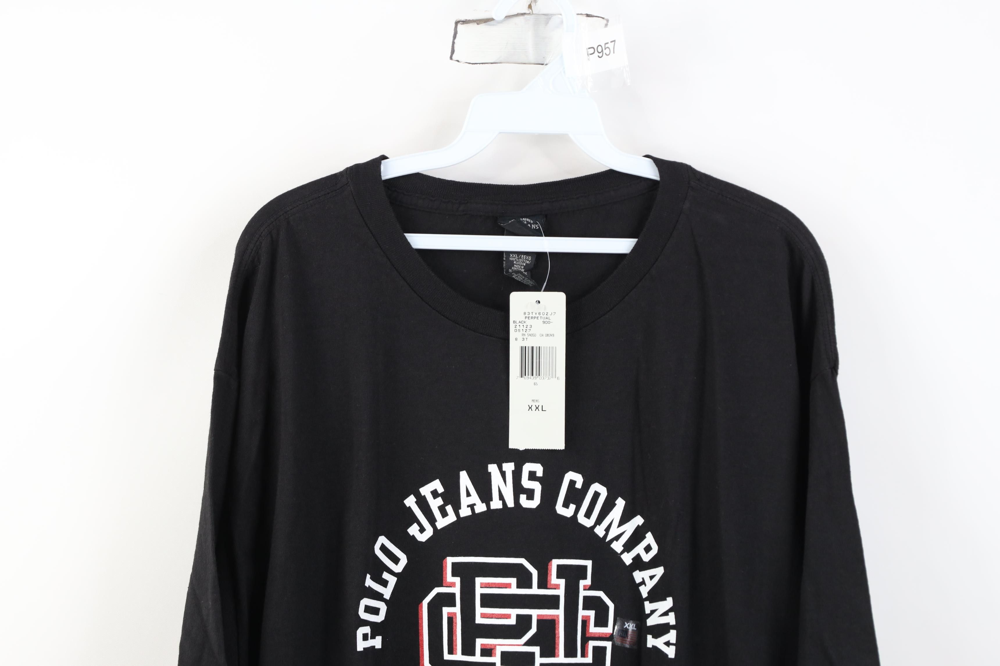 Polo Ralph Lauren Deadstock Vintage 90s Ralph Lauren Monogram T-Shirt Cotton Size US XXL / EU 58 / 5 - 2 Thumbnail