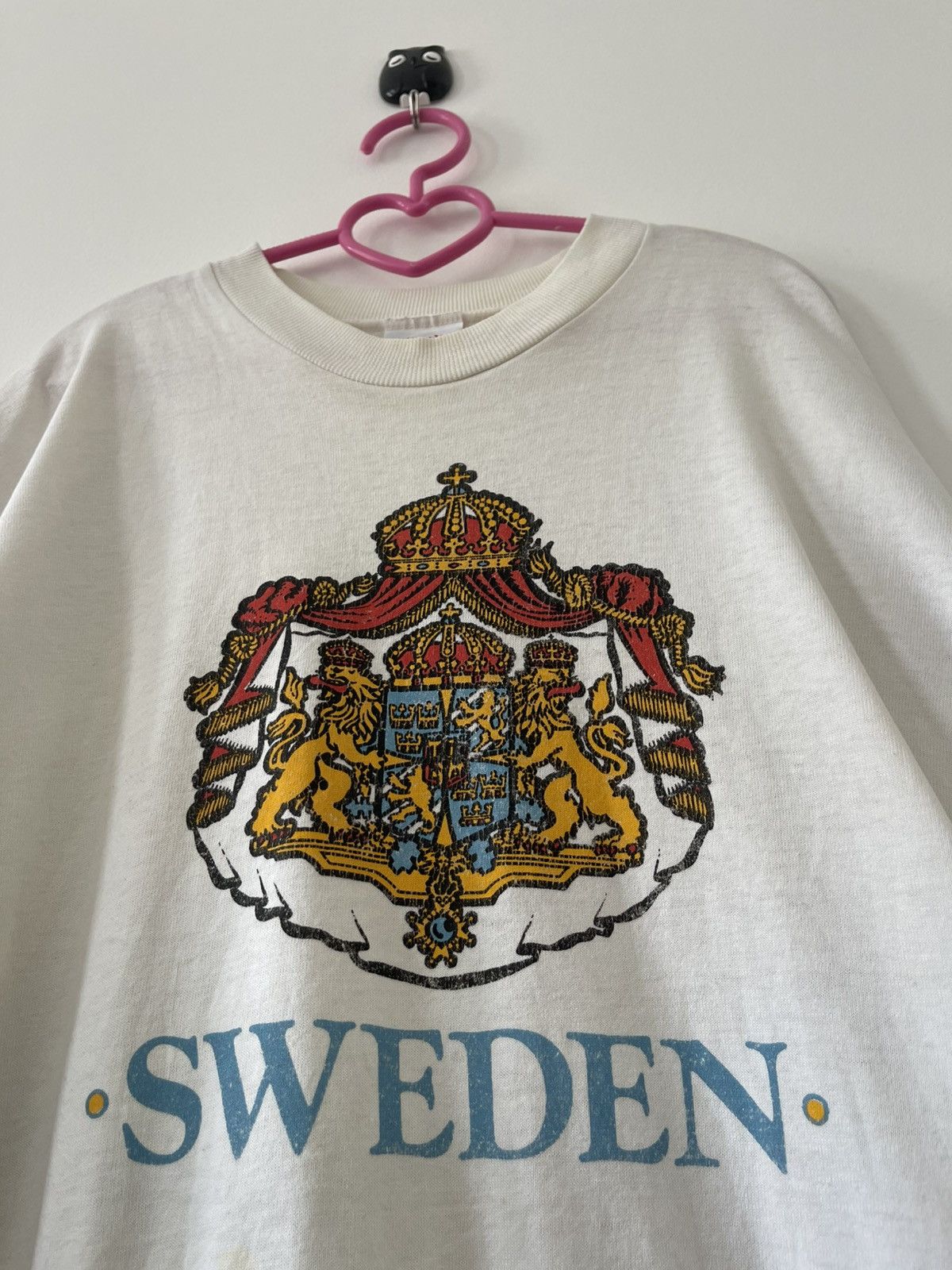 Vintage Rare Vintage SWEDEN Spell Out Big Logo Nutmeg Mills USA Made Size US L / EU 52-54 / 3 - 5 Thumbnail