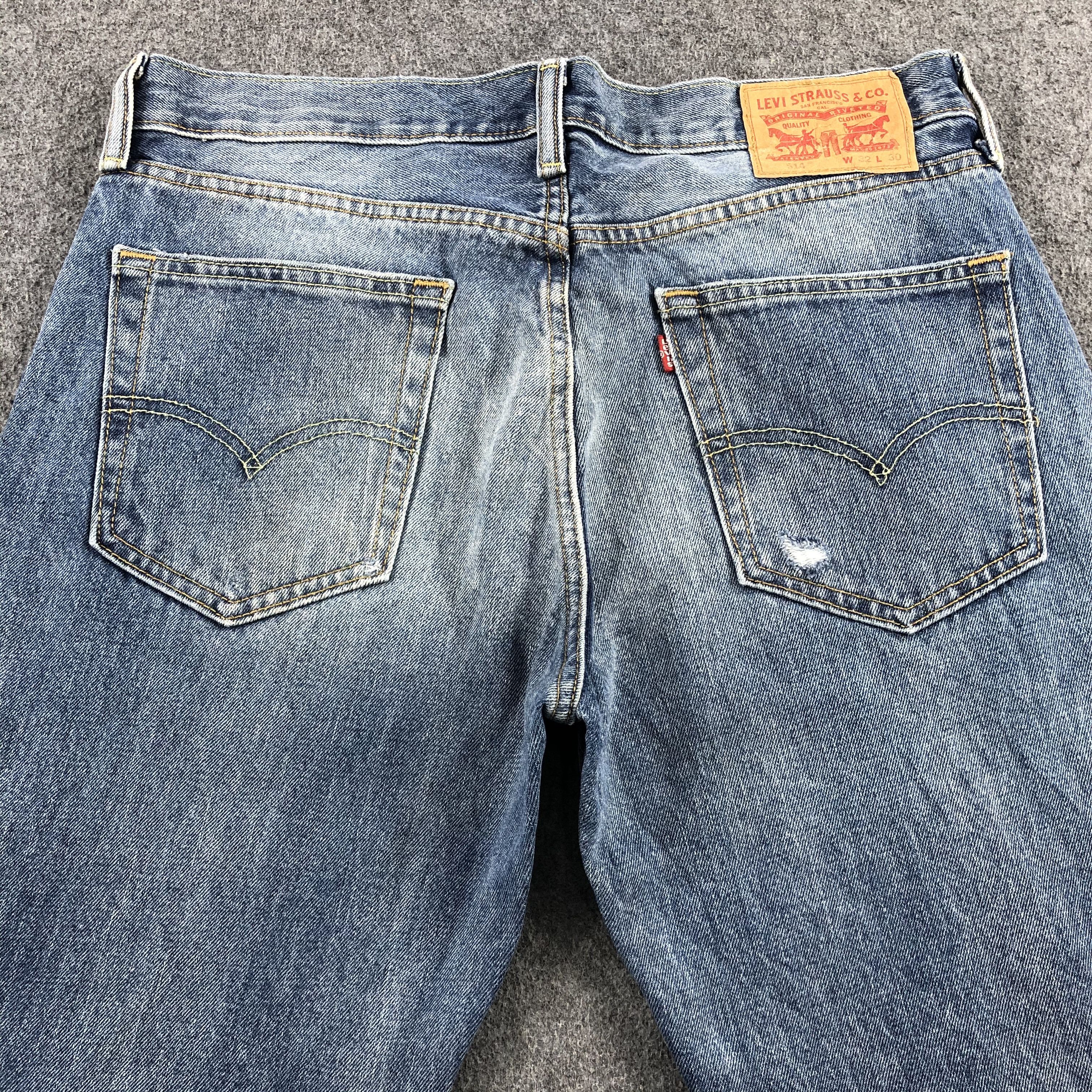 Levi's Vintage Blue Wash Levis 514 Jeans-J1980 Size US 35 - 4 Thumbnail