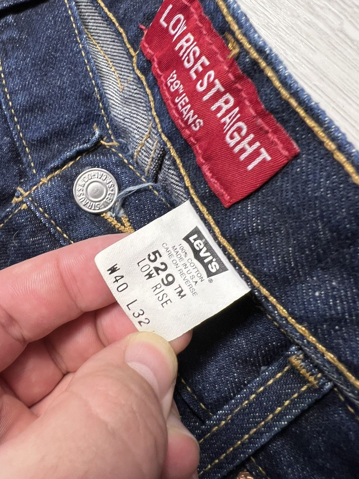 Levi's × Levi's Vintage Clothing × Vintage Vintage Levis 529 Low Rise Straight Made In USA Jeans Denim Size US 40 / EU 56 - 15 Thumbnail