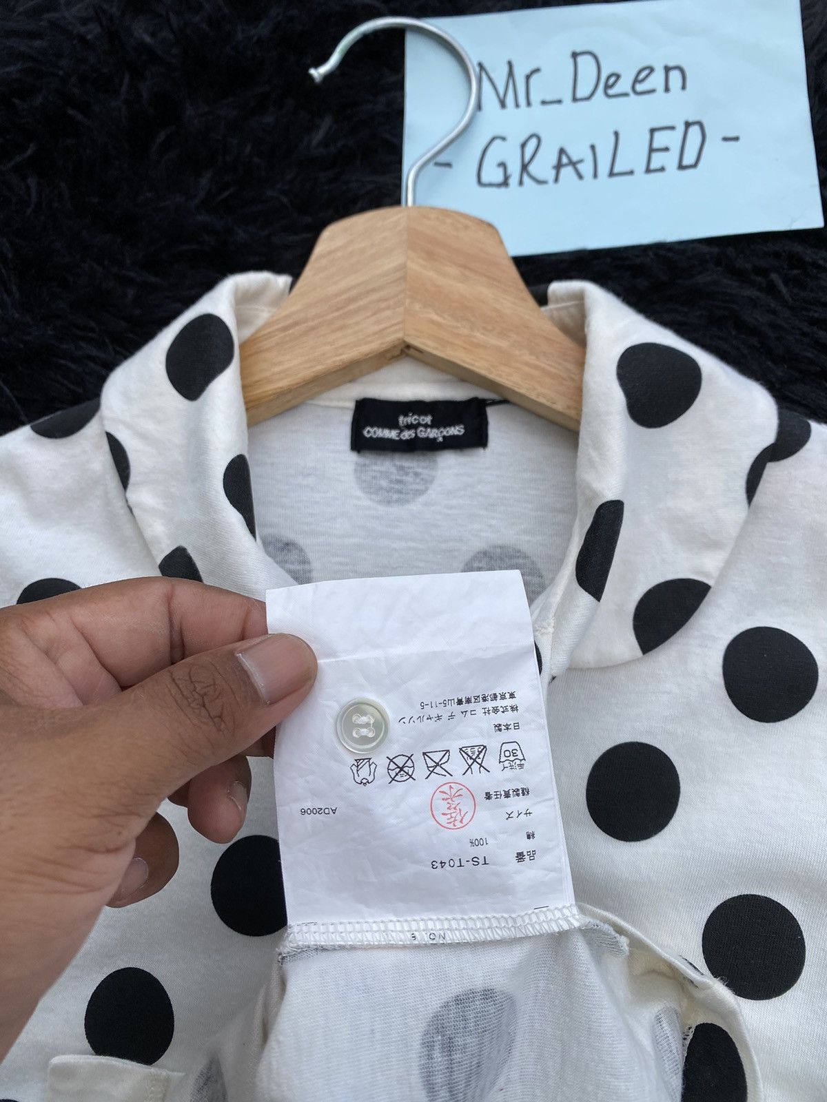 Comme des Garcons Rare tricot Comme Des Garcons CDG AD2006 Polka Dots Shirt Size S / US 4 / IT 40 - 9 Thumbnail