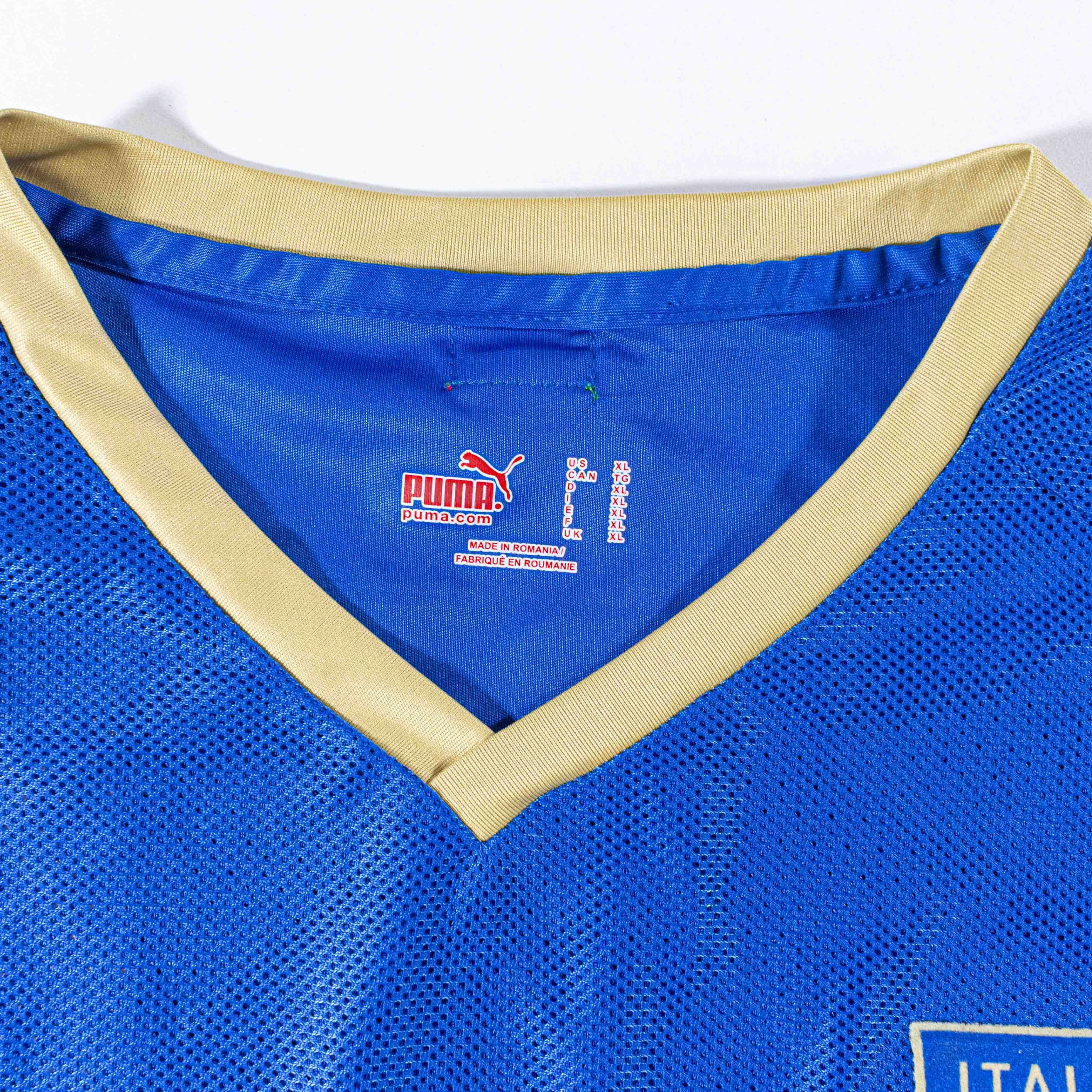 Puma Vintage Puma 2007 2008 Italy Home Jersey Luca Toni 9 Euro Size US XL / EU 56 / 4 - 8 Thumbnail