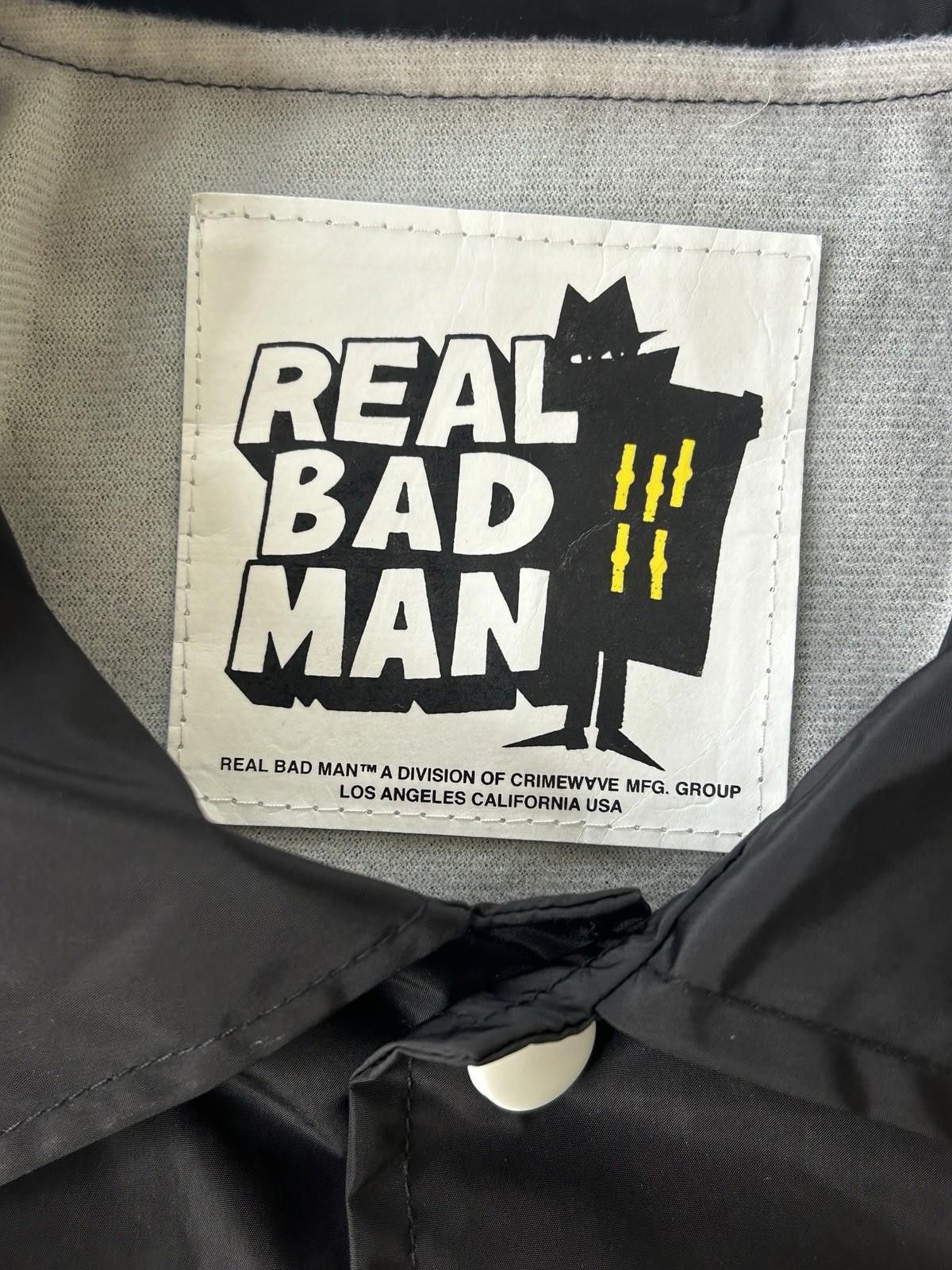 Real Bad Man Real Bad Man Black Jacket Mens Small Coach Windbreaker LA Size US S / EU 44-46 / 1 - 7 Thumbnail