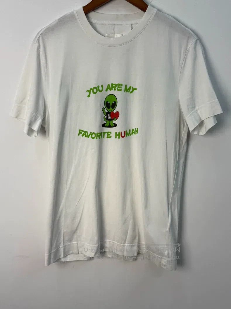 Givenchy Givenchy White Alien印花 T-Shirt (Size M) Size US M / EU 48-50 / 2 - 1 Thumbnail