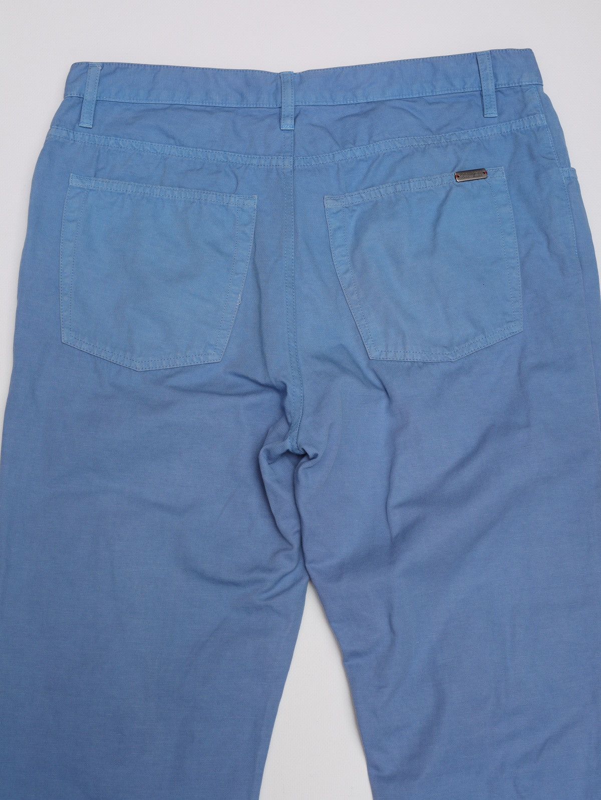 Loro Piana Loro Piana Sky Blue Cotton Linen Pants Trousers Size US 35 - 13 Thumbnail