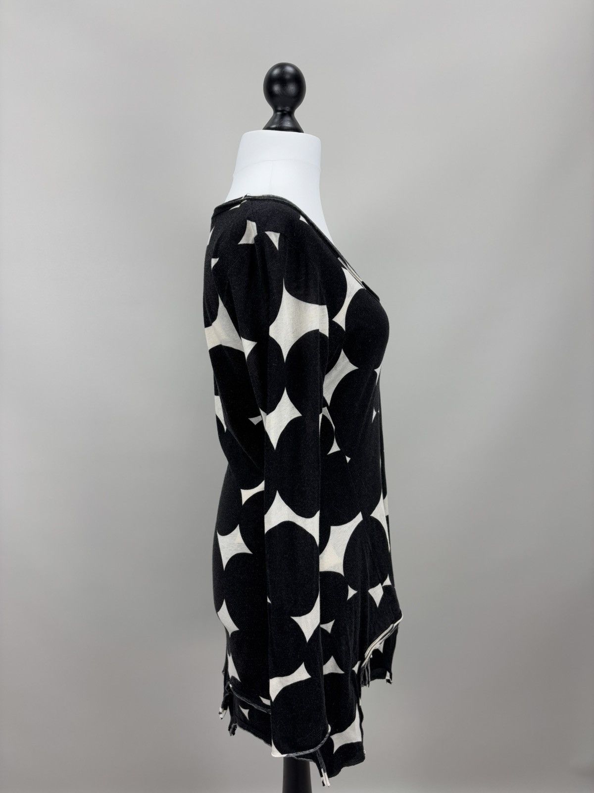 Japanese Brand × Rundholz Womens dress Rundholz Black Label Size M Color White/Black Size M / US 6-8 / IT 42-44 - 5 Thumbnail