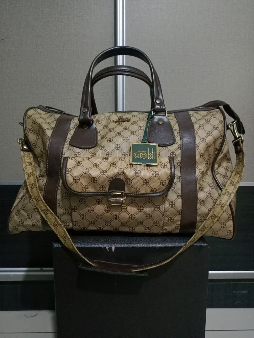Japanese Brand Vintage Aoki Luggage Shelly Monogram Duffle Size ONE SIZE - 1 Thumbnail