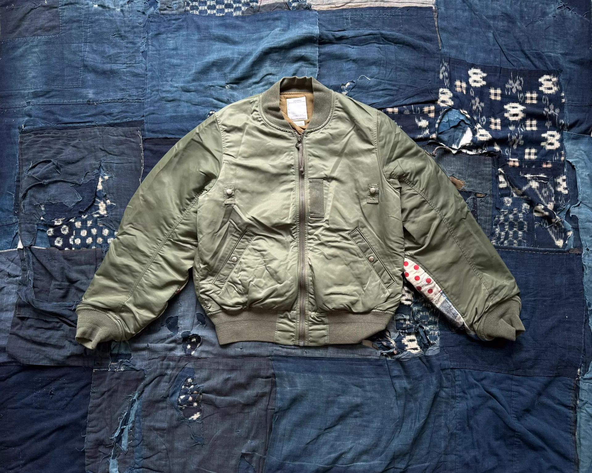 Visvim Visvim 19SS Thorson JKT Collage MA1 Olive 3 (Worn, Accs) Size US L / EU 52-54 / 3 - 3 Thumbnail