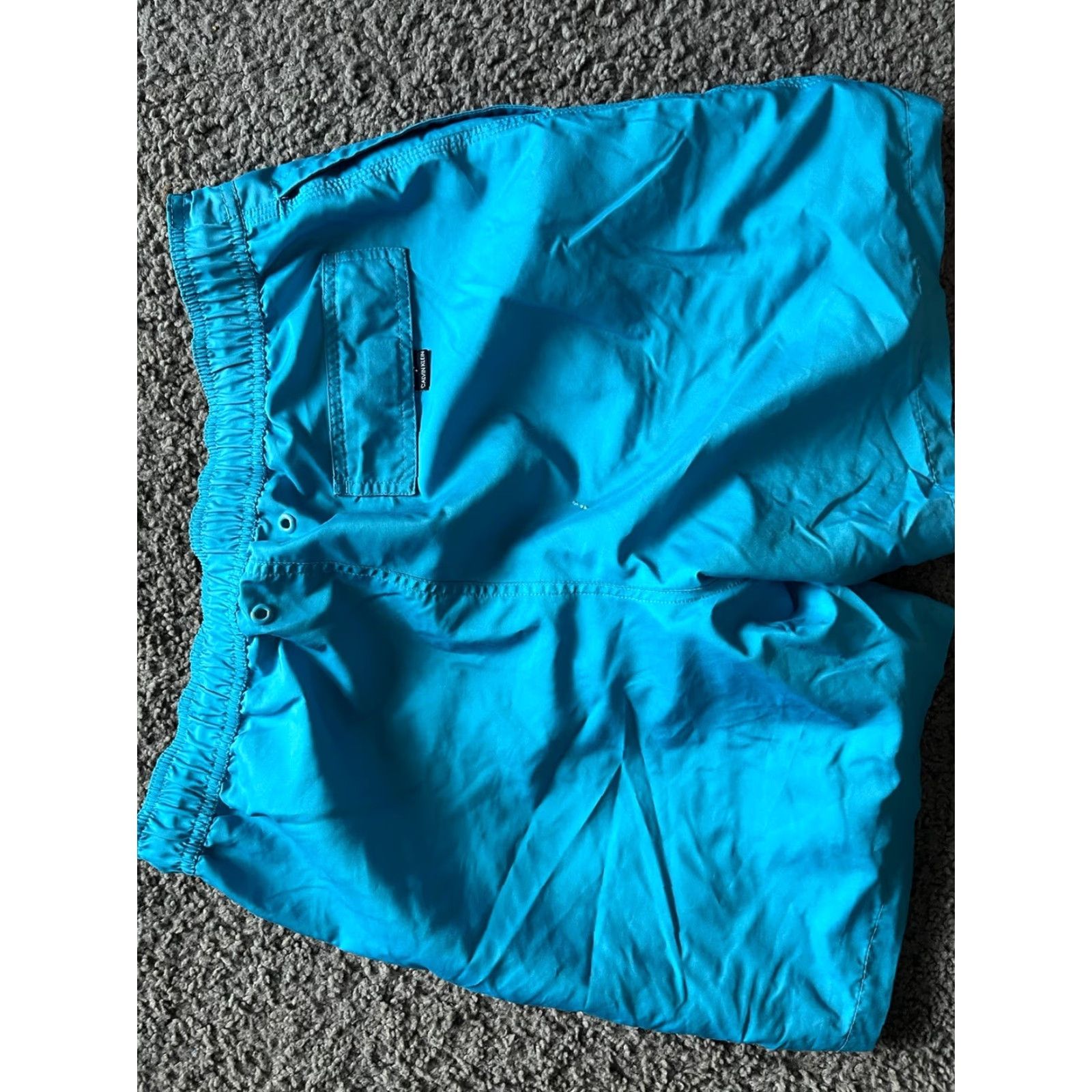 Calvin Klein Calvin Klein Men's Swim Trunks 7" Ombre Blue UPF 50+ Large Distressed Trunks Bottoms Shirt? Size US 33 - 2 Thumbnail