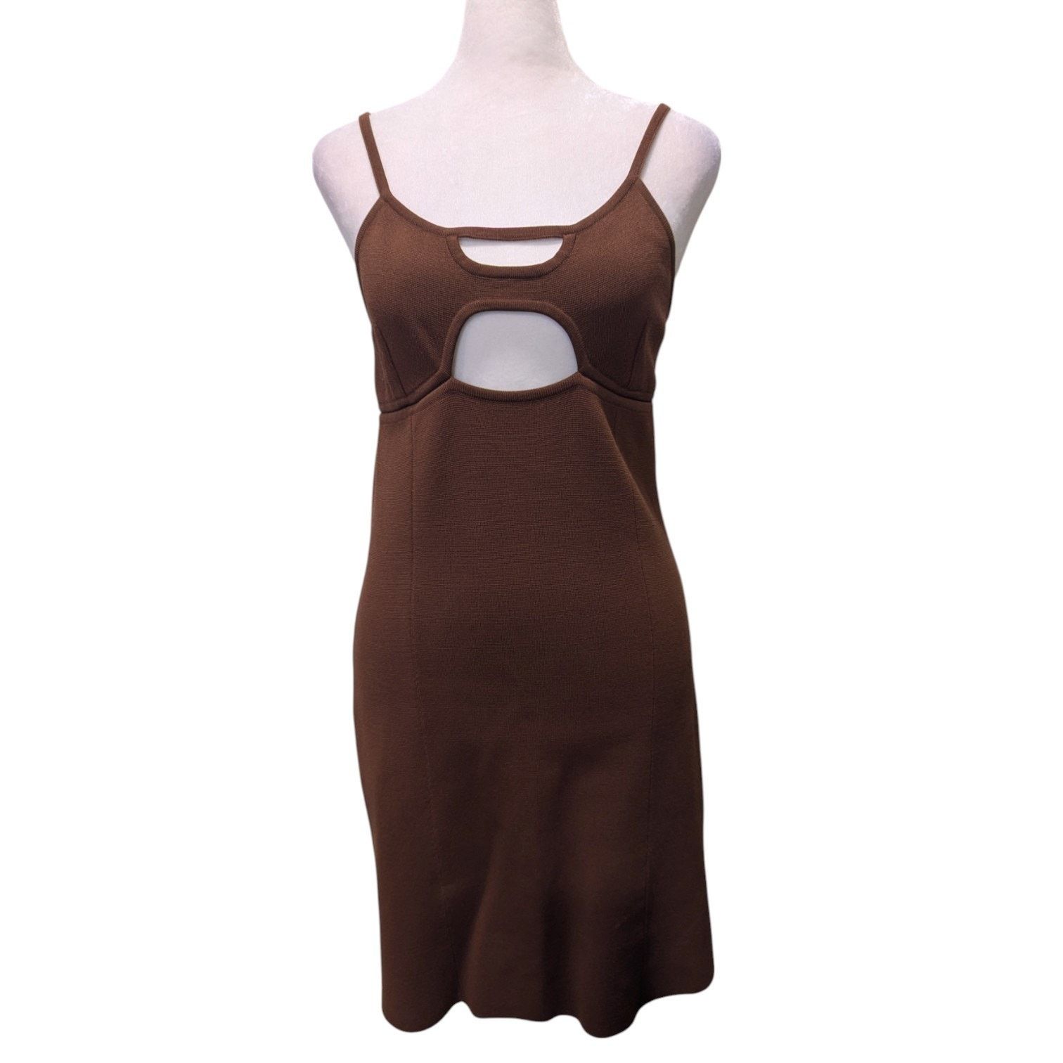 GAUGE81 GAUGE81 Chocolate Seca Cutout Knit Mini Party Dress Size 38 Size M / US 6-8 / IT 42-44 - 5 Thumbnail