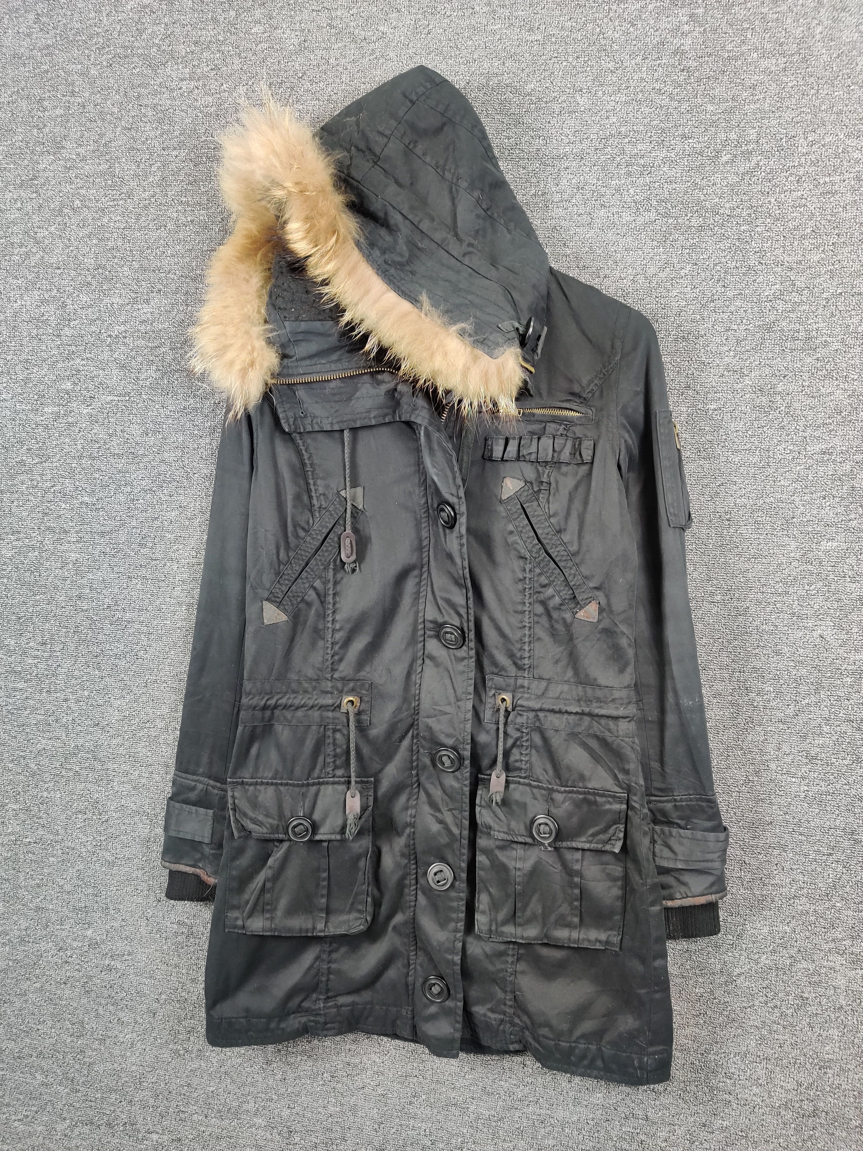Vintage INGNI Faux Fur Hoodie Parkas Nice Design