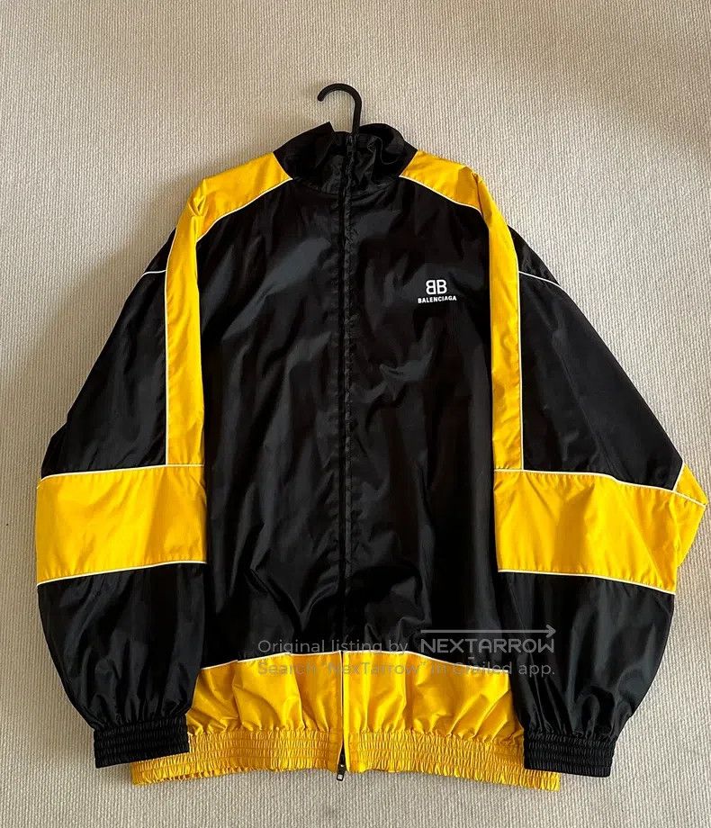 Balenciaga Balenciaga Letter Printed Windbreaker Collar Jacket Size US S / EU 44-46 / 1 - 1 Thumbnail