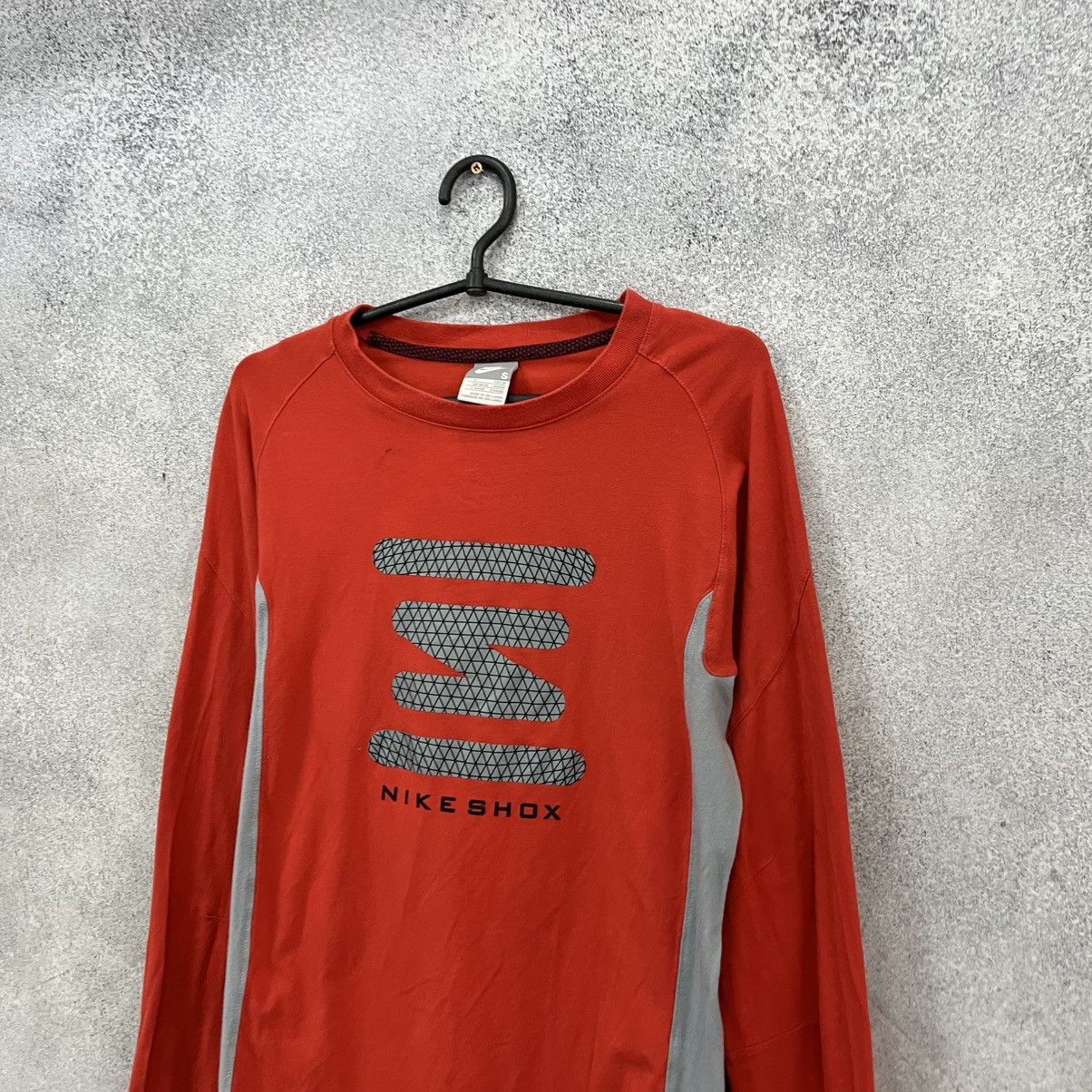 Nike Nike Shox Vintage Long Sleeve Red Big Logo Drill Size US S / EU 44-46 / 1 - 2 Thumbnail