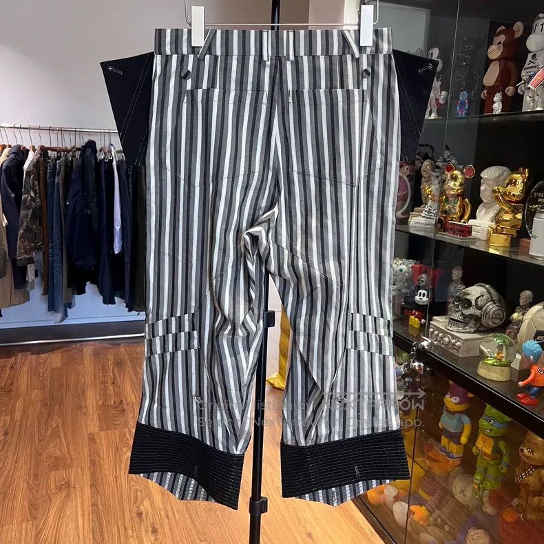 Kiko Kostadinov Kiko Kostadinov 21ss Striped Pique Polo Shorts, Capri Leng Size US 30 / EU 46 - 2 Thumbnail