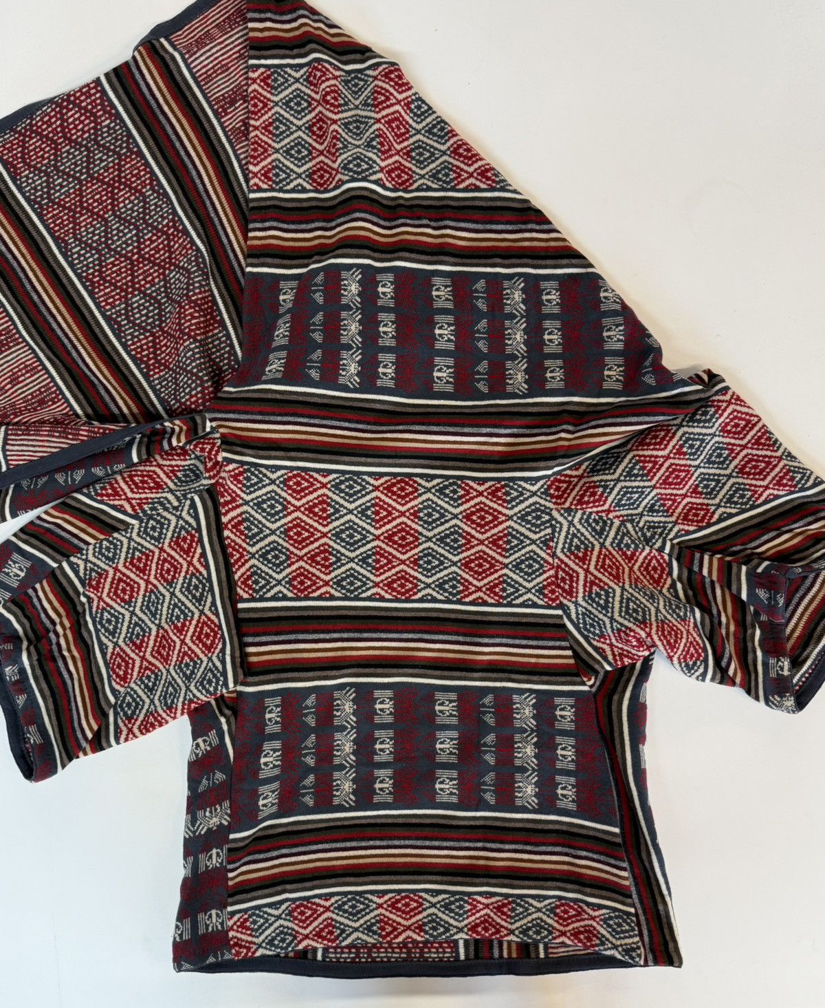 Alexander McQueen Alexander McQueen Lee-Era 100% Wool Jacquard Hooded Poncho Size US M / EU 48-50 / 2 - 11 Thumbnail