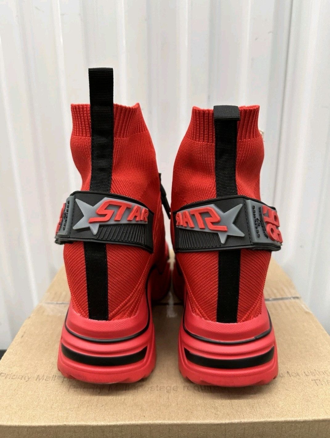 Other Anthony Wang High Top Red Sneaker Fashion Shoes Size 8 Women Size US 8 / IT 38 - 5 Thumbnail