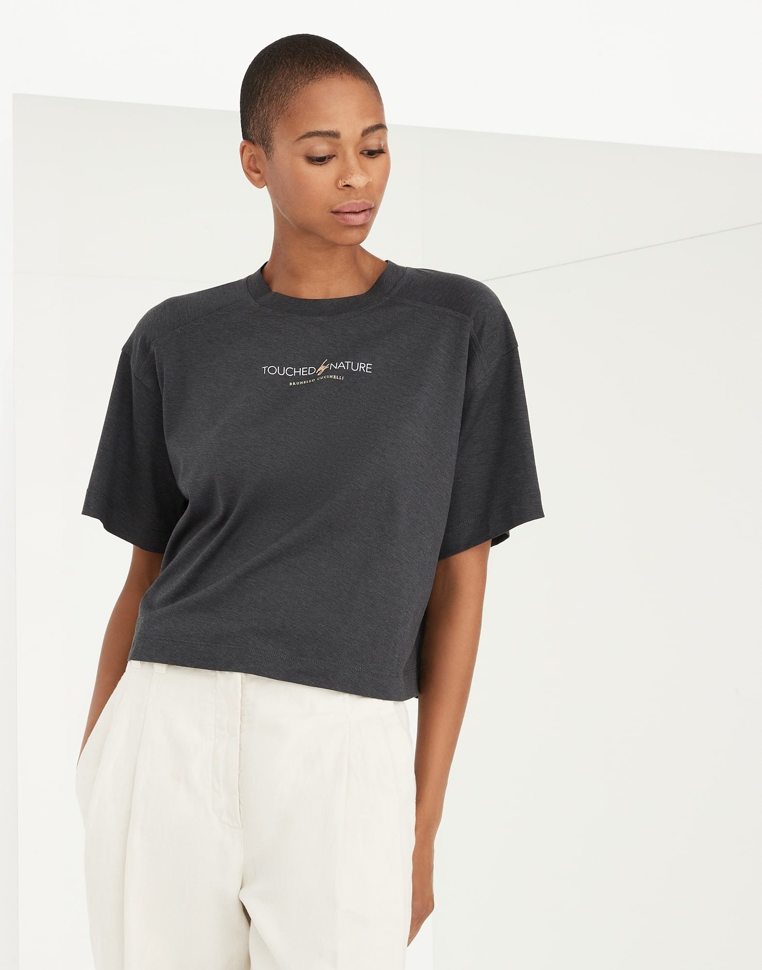 o1w1db10825 Blouse in Black/Charcoal