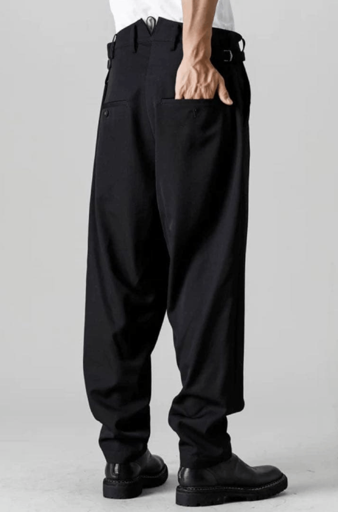 Yohji Yamamoto Yohji Yamamoto Pour Homme - W/Gabardine 2 Tuck Tapered Pants Size US 30 / EU 46 - 3 Thumbnail