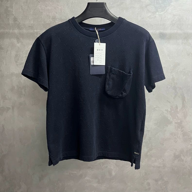 Louis Vuitton Louis Vuitton Navy Blue Cotton Emblem with Loose Pocket sh Size US XS / EU 42 / 0 - 1 Thumbnail