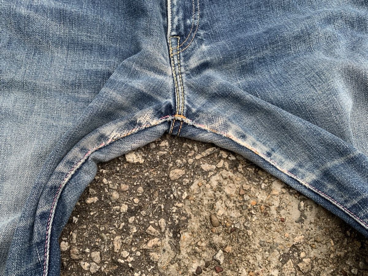 Japan Blue MOMOTARO ❌ JAPAN BLUE SELVEDGE DISTRESSED DENIM Size US 32 / EU 48 - 5 Thumbnail