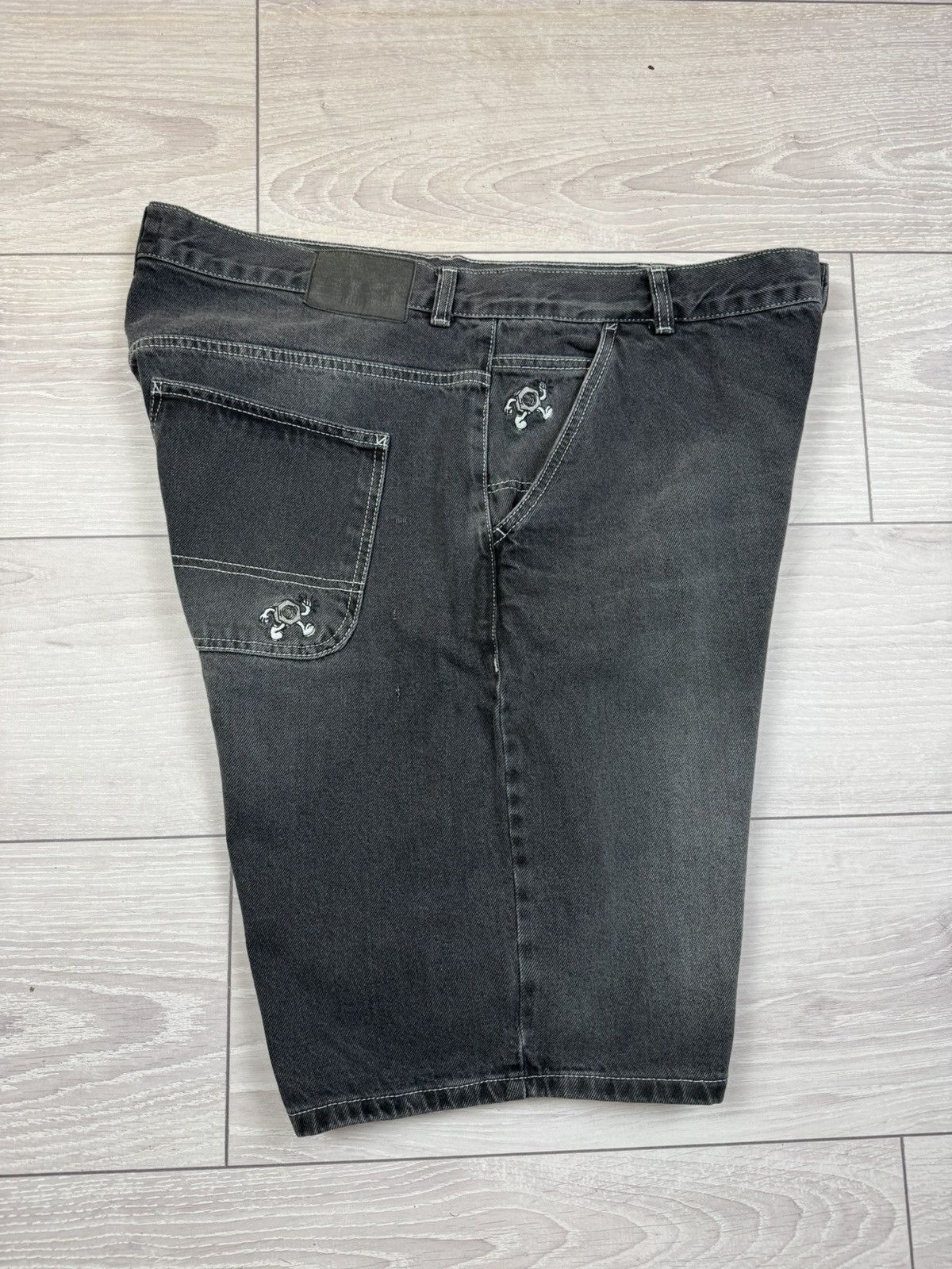 Japanese Brand × Vintage Route One Baggy Washed Denim Shorts 38 sz Size US 38 / EU 54 - 2 Thumbnail