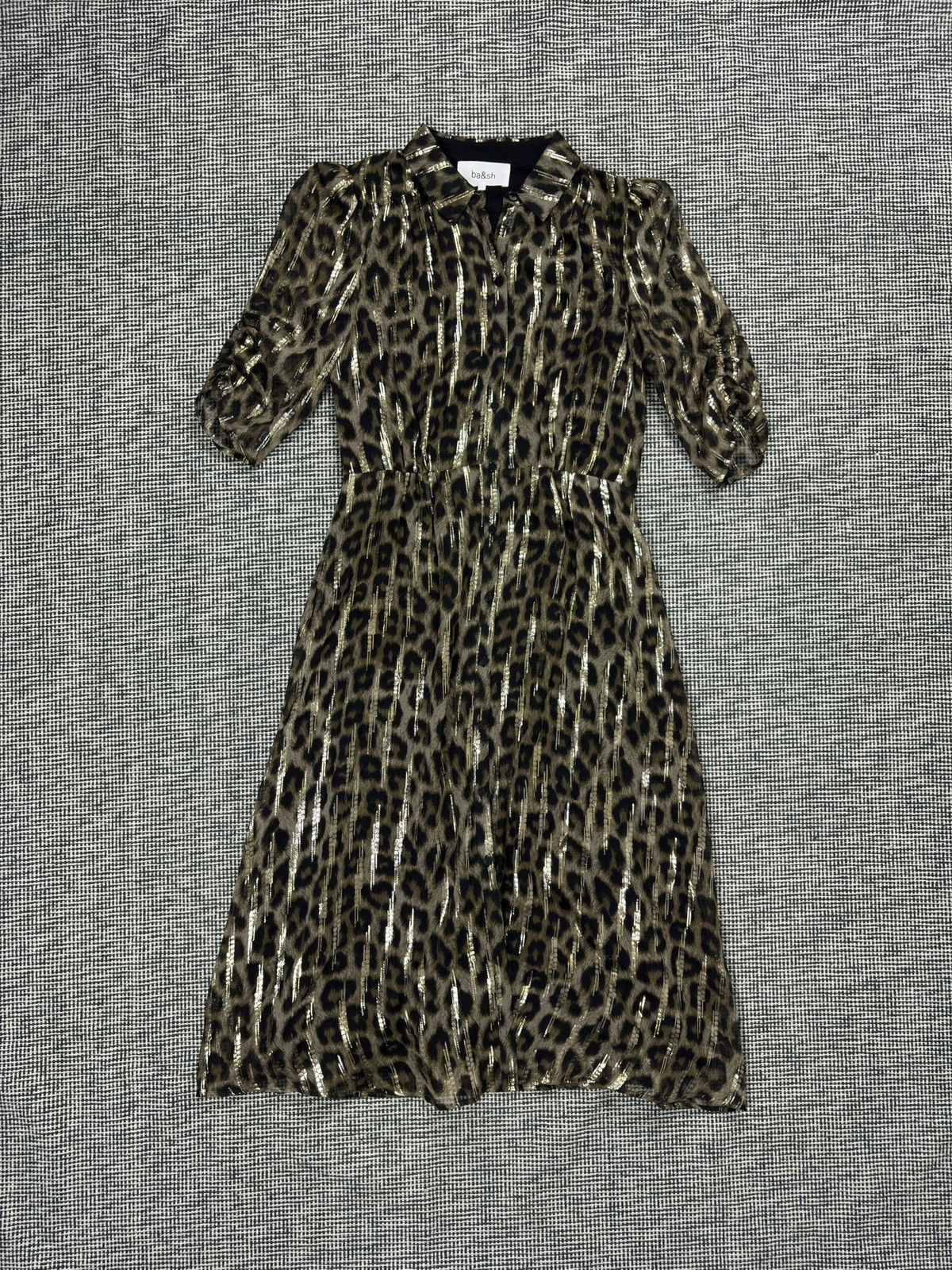 ba&sh Ba&Sh jozy leopard silk dress designer luxury Size S / US 4 / IT 40 - 1 Thumbnail