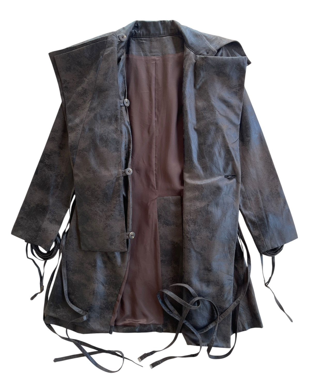 Japanese Brand Luxury Anndrhomme Moleskine Trench Coat Size S / US 4 / IT 40 - 4 Thumbnail