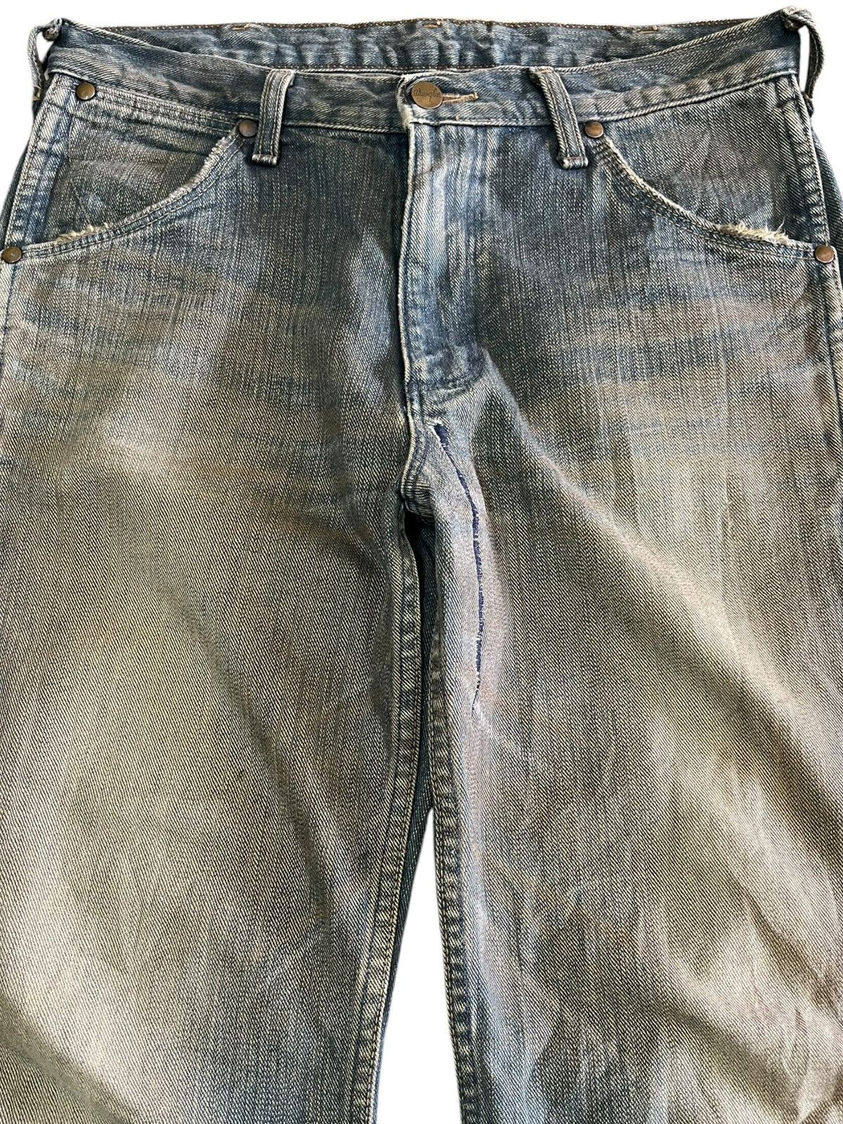 Japanese Brand × Wrangler Vintage Wrangler Mudwash Sanforized Denim Size US 33 - 2 Thumbnail