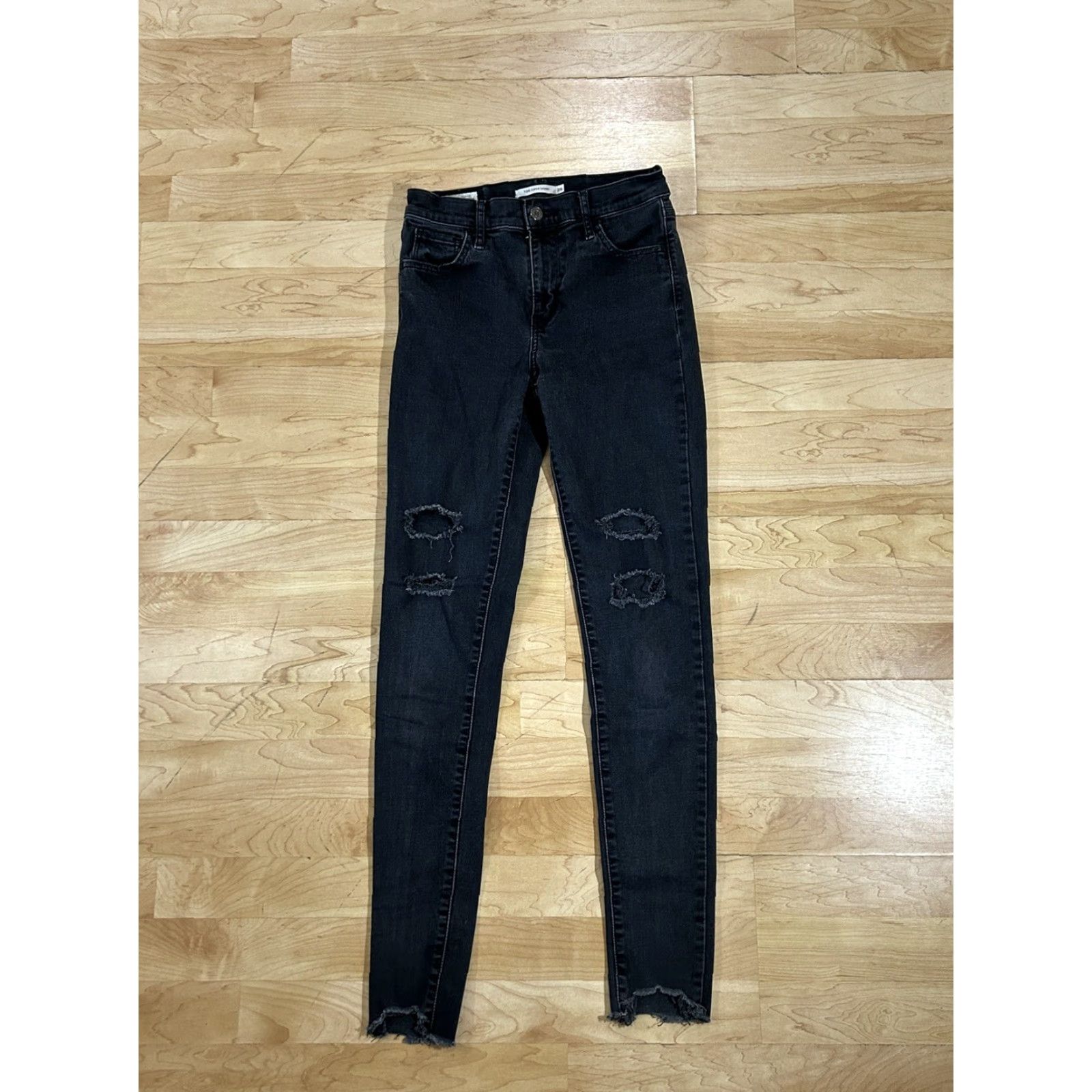 Levi's Levi's 720 Skinny Jeans Womens Black Denim Wash 26 Regular High Rise Pockets Denim Zip Cotton Blend Jeans Women Size 26" / US 2 / IT 38 - 2 Thumbnail