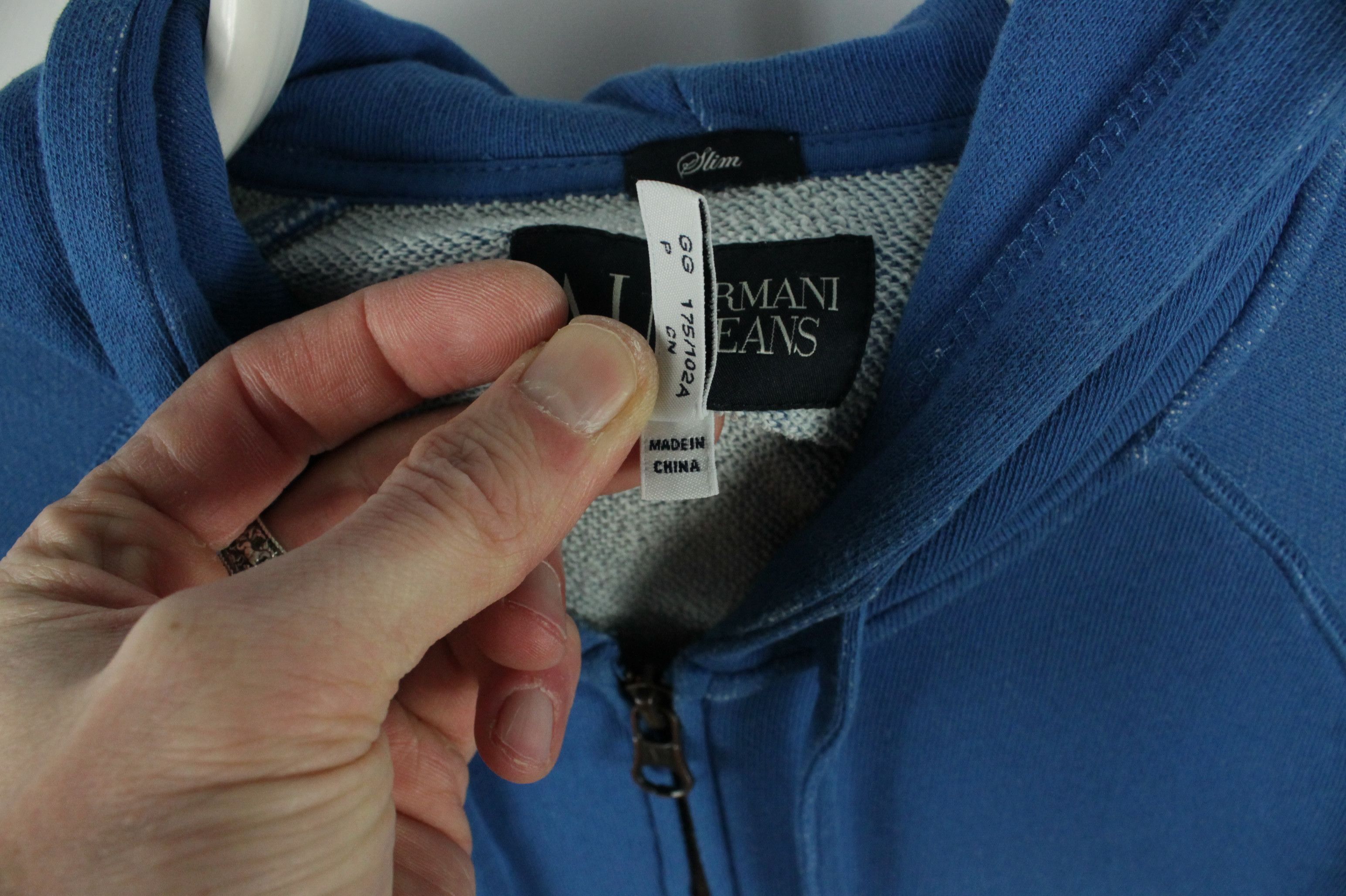 Armani Armani Jeans Full Zip Slim Fit Cotton Hoodies Men' Size US L / EU 52-54 / 3 - 4 Thumbnail