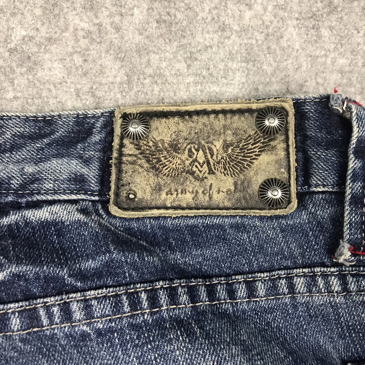 Japanese Brand × Le Grande Bleu (L.G.B.) FLARE PATCHWORK TRIM JAPAN BRAND BOOT CUT DENIM PANTS 141 Size US 30 / EU 46 - 17 Thumbnail