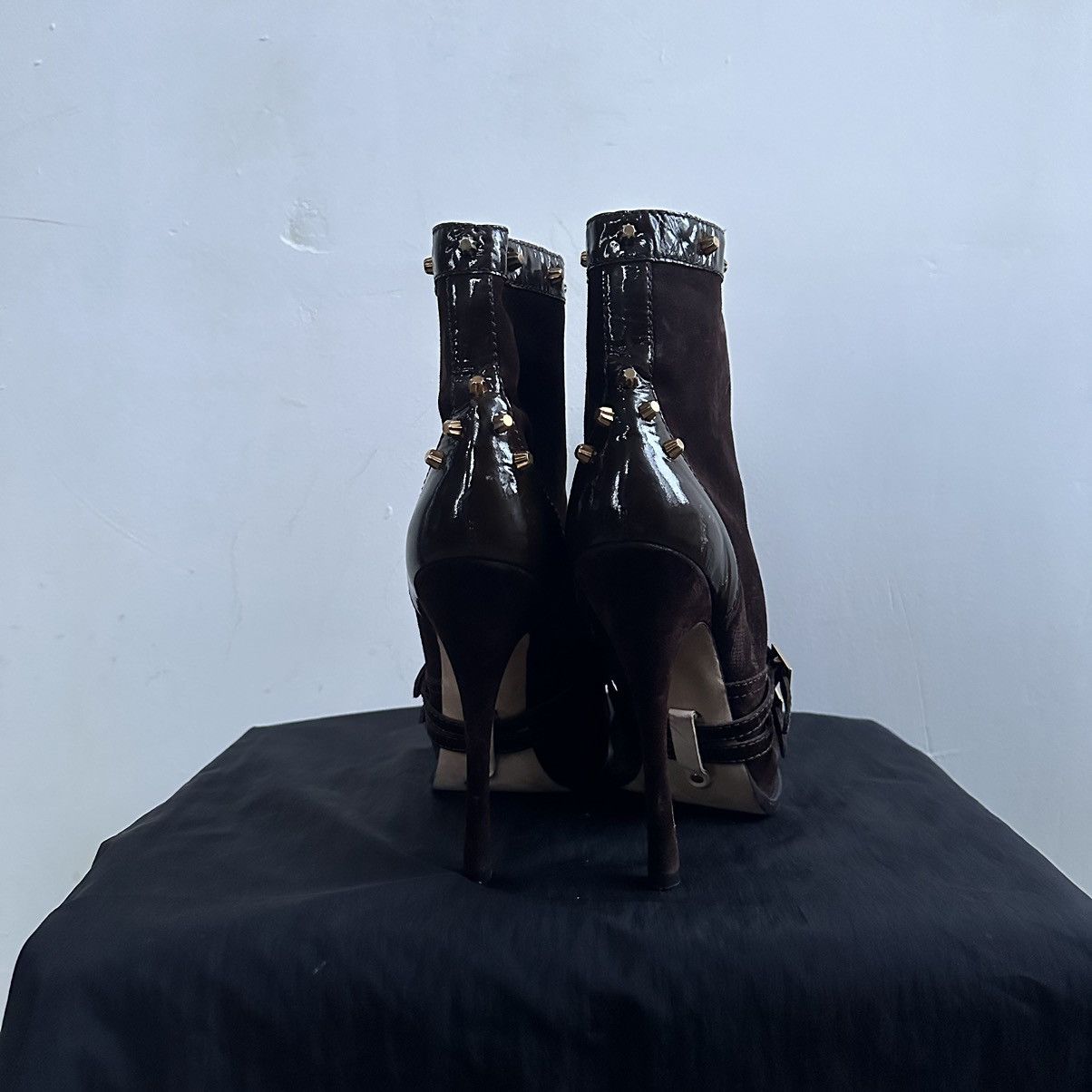 Dsquared2 Dsquared Bone Heel y2k 2010 Runway Limited Edition Boots Size US 10 / IT 40 - 10 Thumbnail