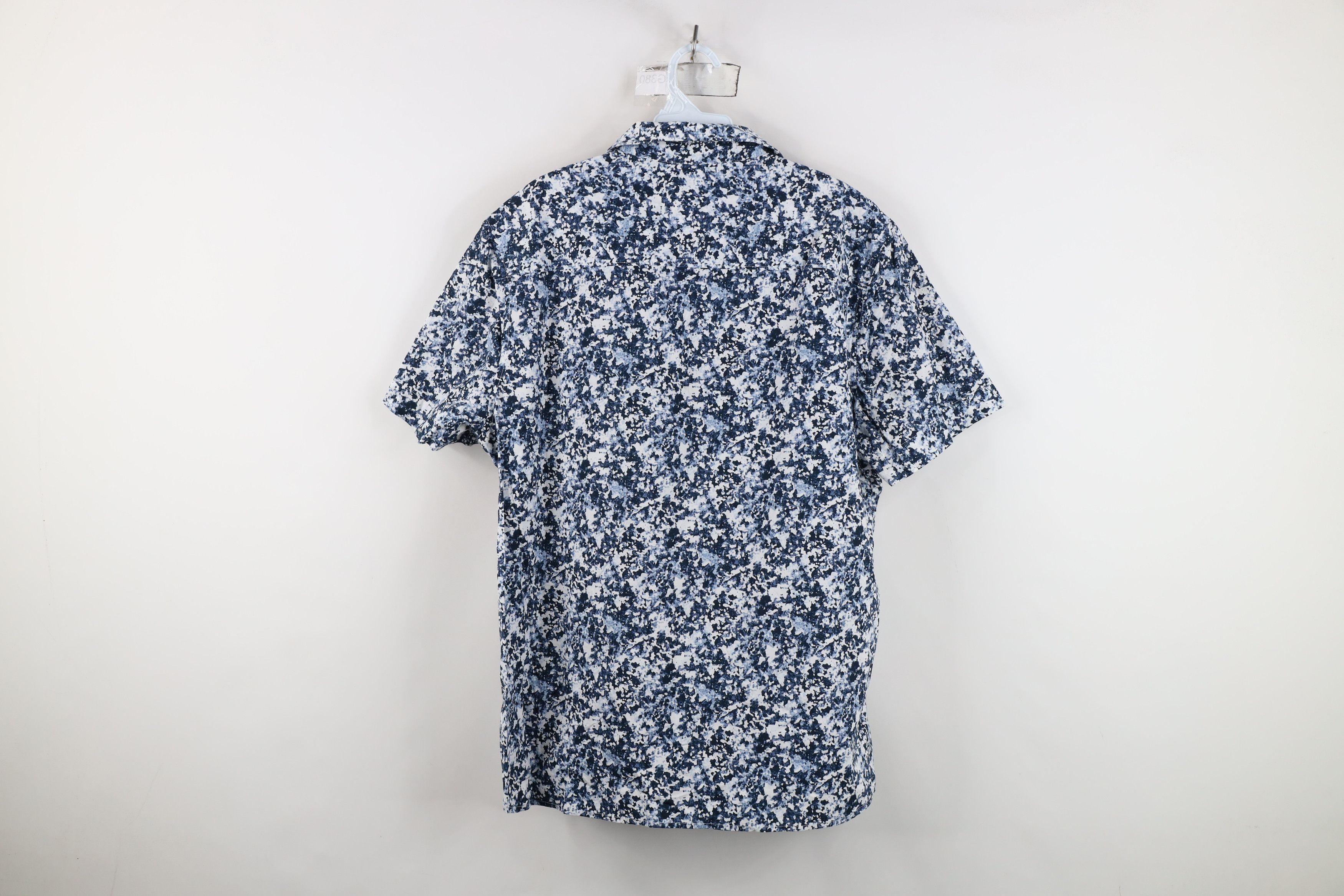 Vintage Perry Ellis Abstract Splatter Short Sleeve Button Shirt Size US XL / EU 56 / 4 - 9 Thumbnail