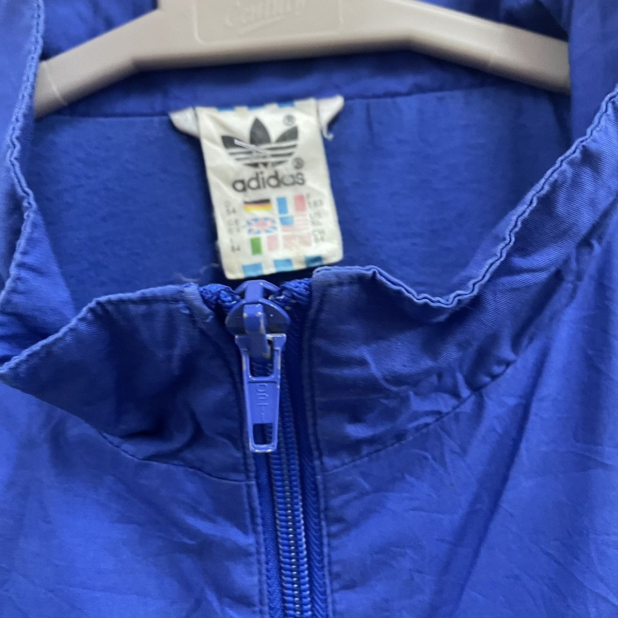 Adidas × Vintage 🔥Vintage Adidas Retro Tricolour Full Zipper Light Jacket Size US L / EU 52-54 / 3 - 8 Thumbnail