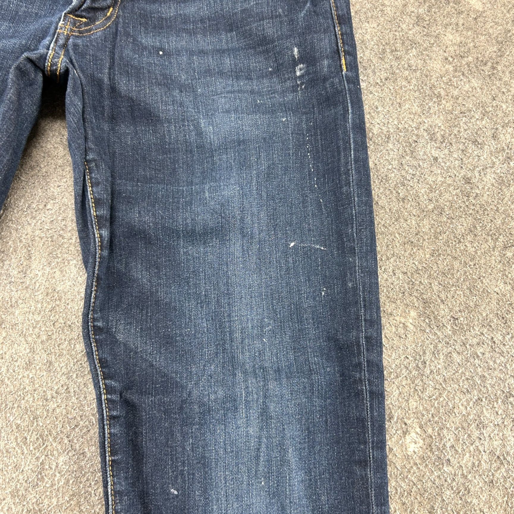 American Eagle Outfitters VINTAGE American Eagle Jeans Mens 28x30 Slim Straight Leg Dark Blue Denim Size US 28 / EU 44 - 4 Thumbnail