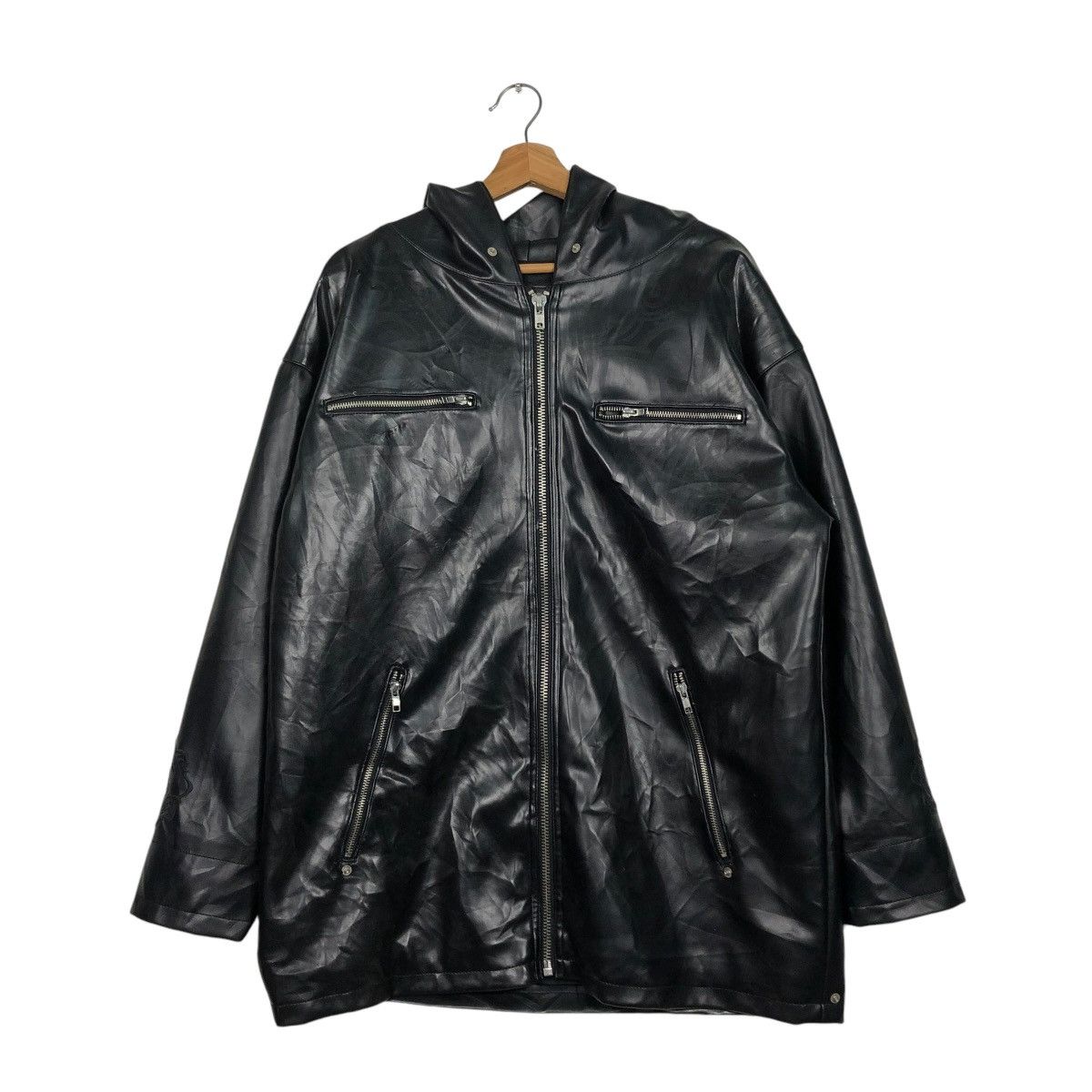 Hysteric Glamour 🔥VINTAGE BIKER LEATHER JACKET HOODIE PEACE MAKER Size US L / EU 52-54 / 3 - 3 Thumbnail