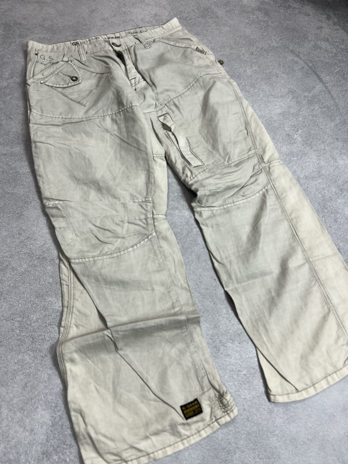 G-Star Vintage Junya Watanabe Travis Scott Style Cargo Jeans 90s Size US 34 / EU 50 - 9 Thumbnail
