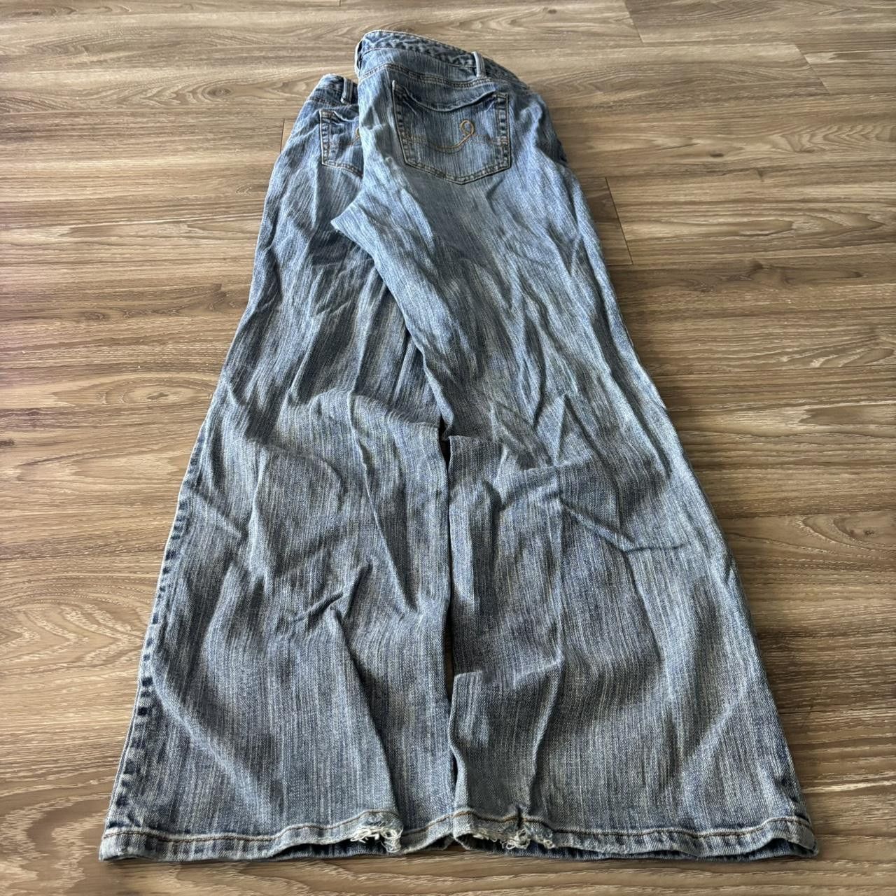 Vintage Crazy Vintage Y2K/2000s Grunge Dark Wash Skater Baggy Denim Jeans! 36x32 Size US 36 / EU 52 - 4 Thumbnail