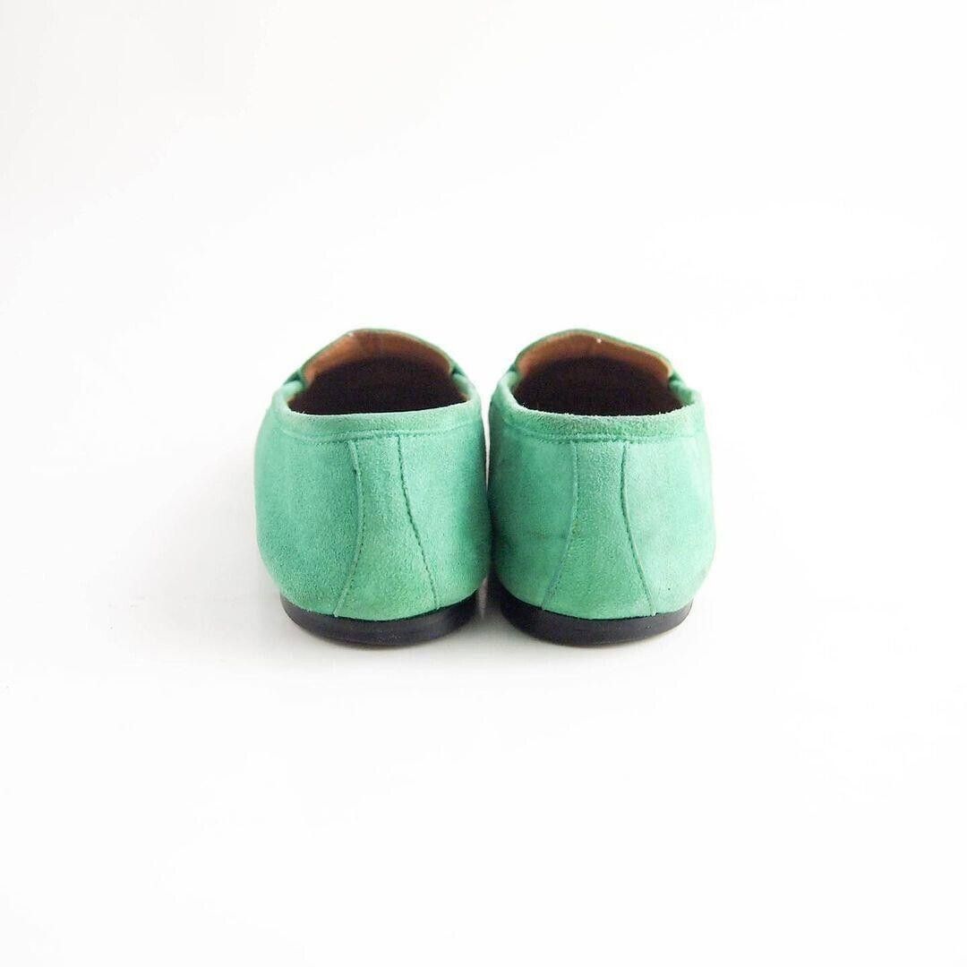 Polo Ralph Lauren Ralph Lauren Penny Loafers Green Suede Womens EU 37 US 6.5 C Size US 7 / IT 37 - 6 Thumbnail