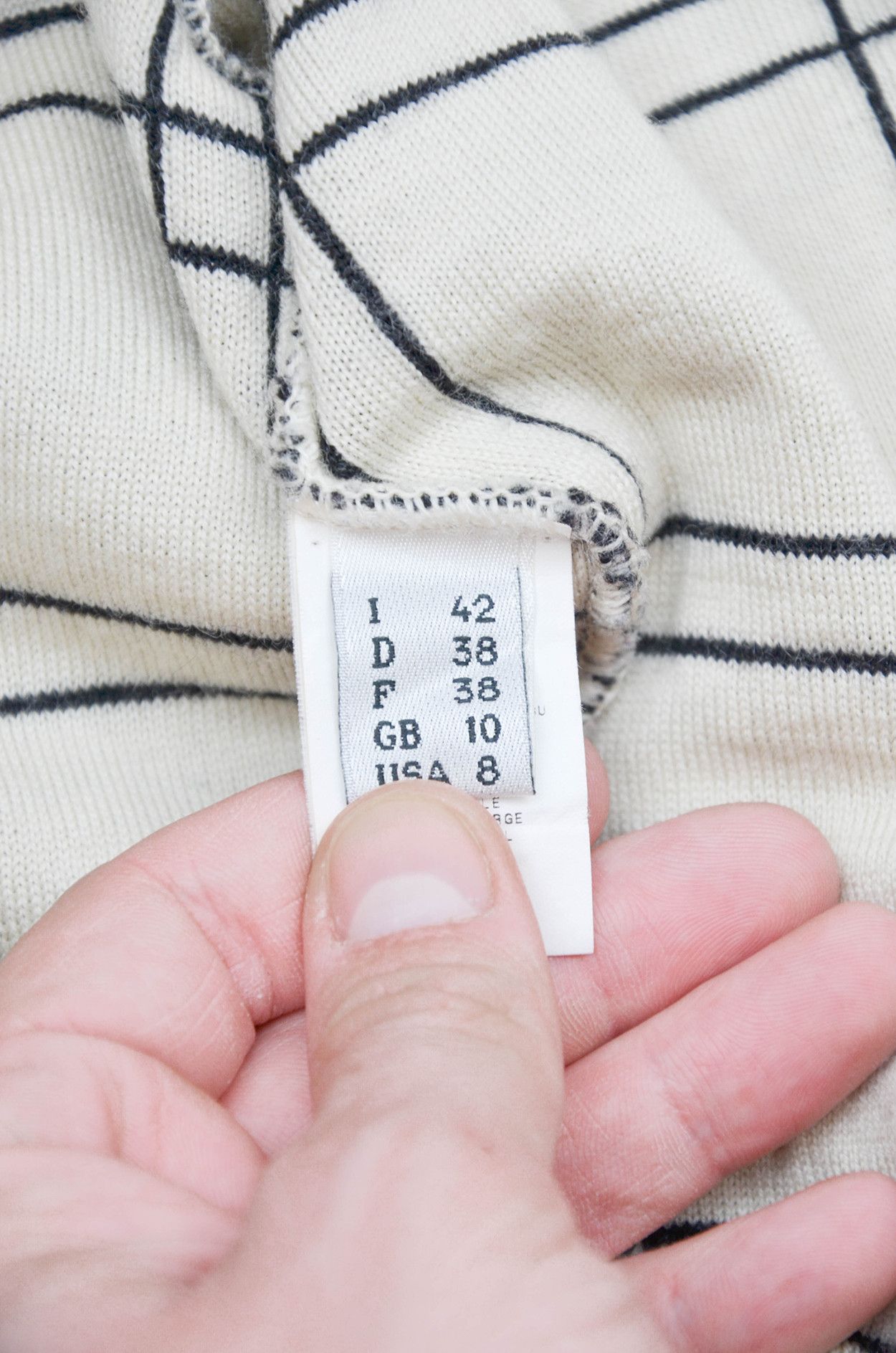 Moschino Vintage Checked Zip-Up Hoodie size M