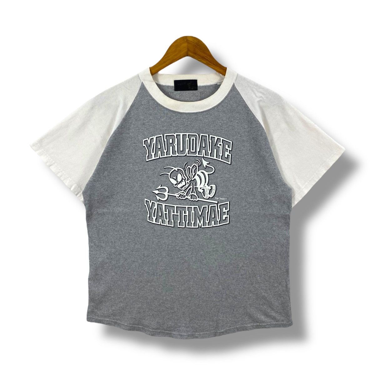 If Six Was Nine × Japanese Brand × Vintage Vintage CREAM SODA Pink Dragon Yarudake Yattimae Graphic Tee Size US M / EU 48-50 / 2 - 1 Thumbnail