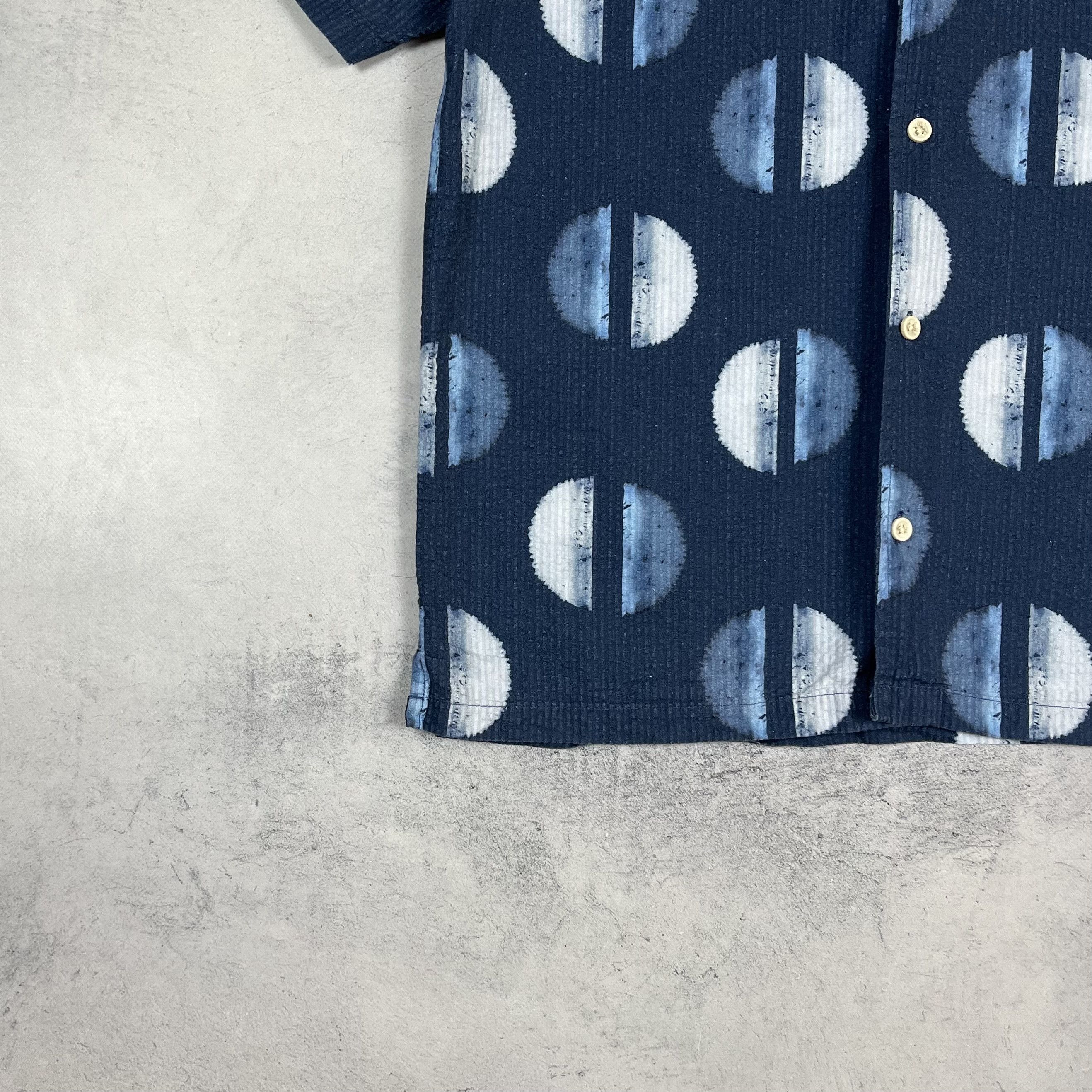 Folk Folk Geometric Pattern Button Up Short Sleeve Shirt Size US M / EU 48-50 / 2 - 5 Thumbnail