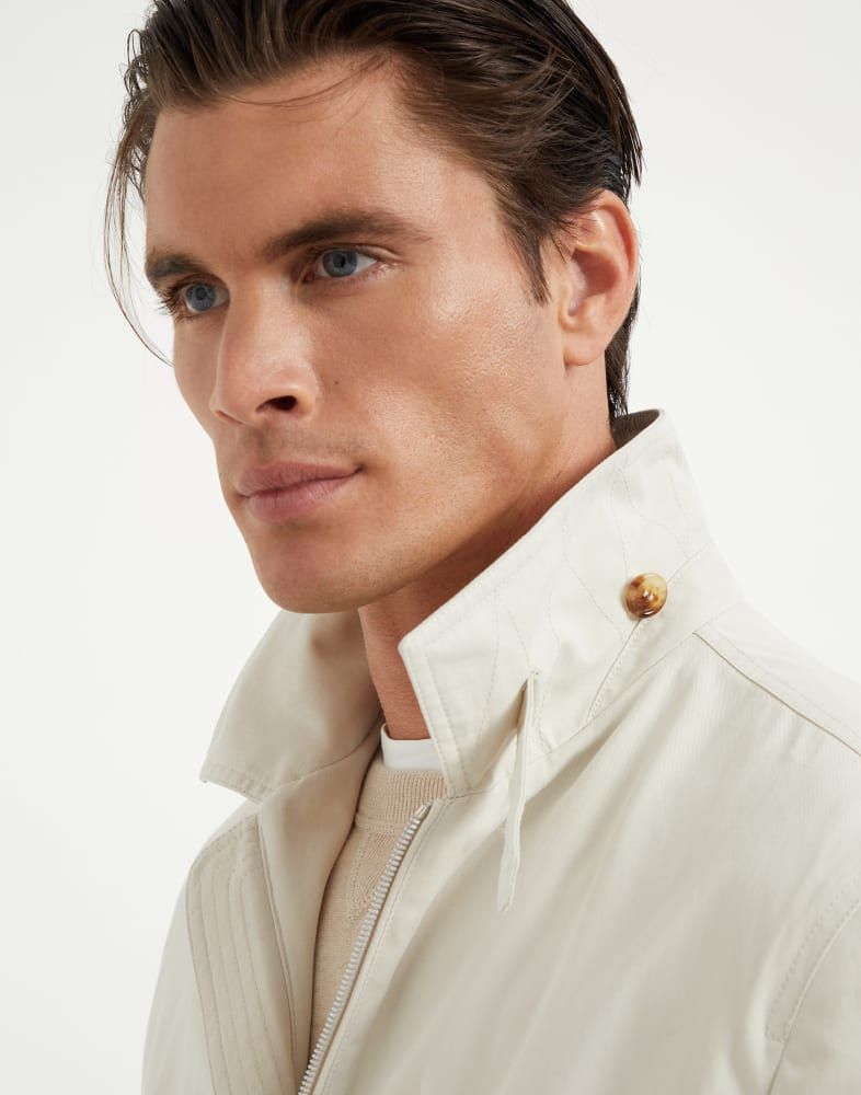 Brunello Cucinelli o1w1db10825 Jacket Water Resistant in White Size US S / EU 44-46 / 1 - 4 Thumbnail