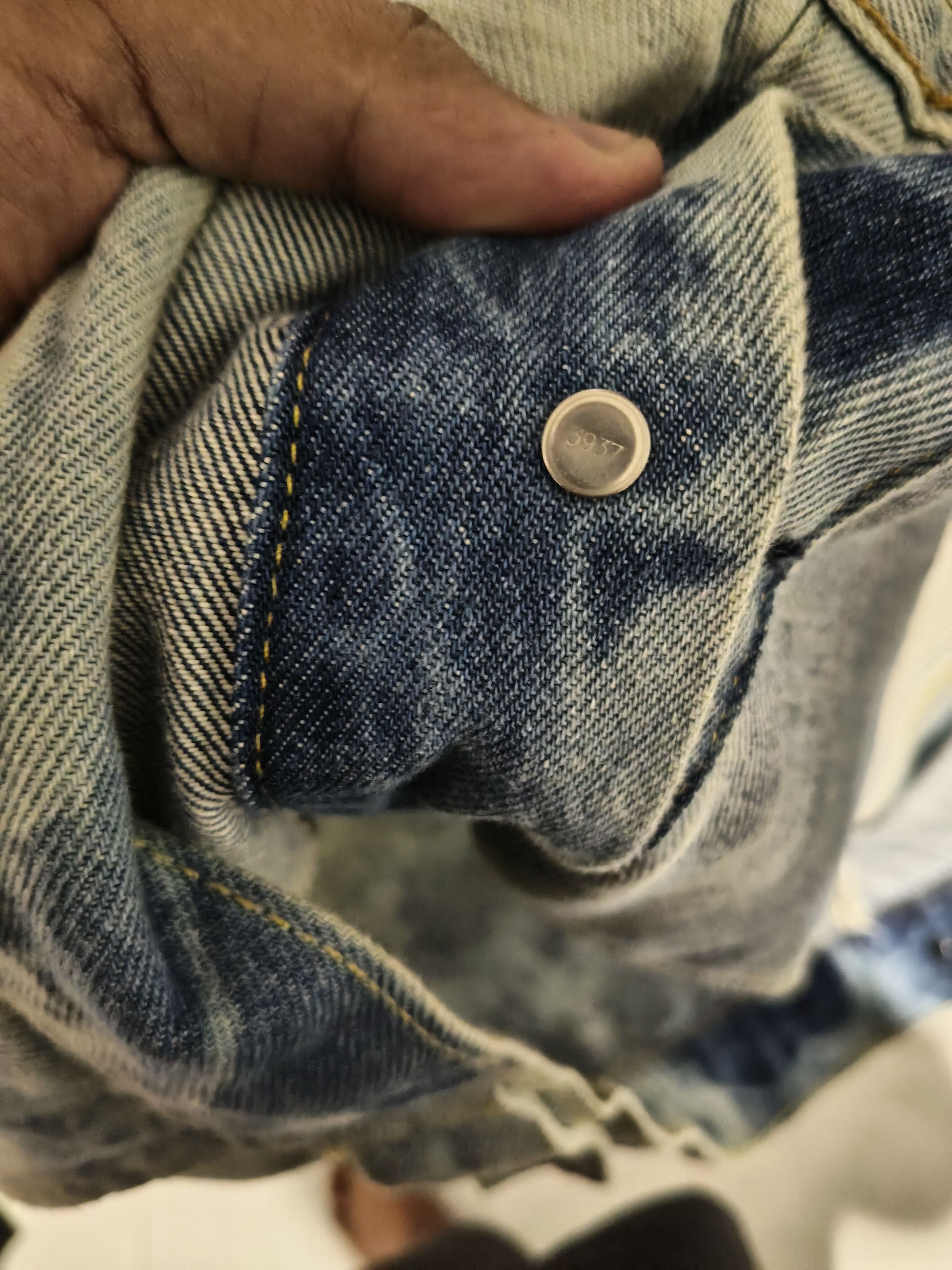 Levi's Levi's Bleach washed design Denim Jacket Size US M / EU 48-50 / 2 - 7 Thumbnail