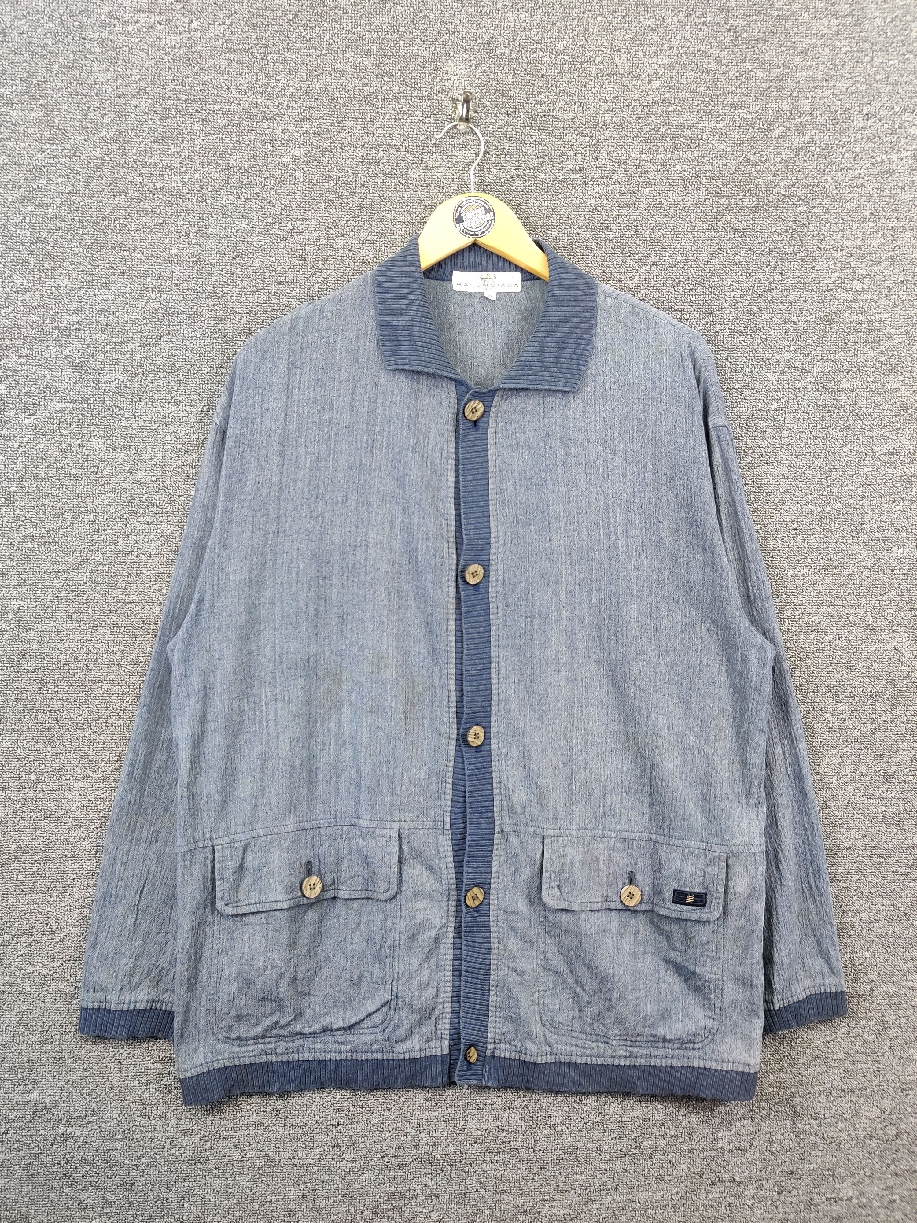 Balenciaga Vintage Balenciaga Paris Cardigan Button Ups Jacket Size US M / EU 48-50 / 2 - 1 Thumbnail