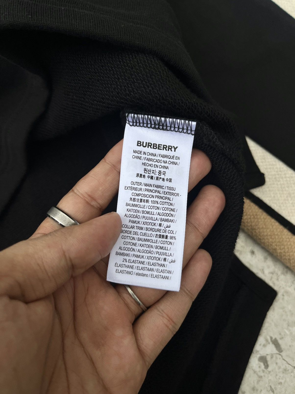 Burberry Burberry Logo Fringe Sleeve Sweatshirt Size S / US 4 / IT 40 - 10 Thumbnail